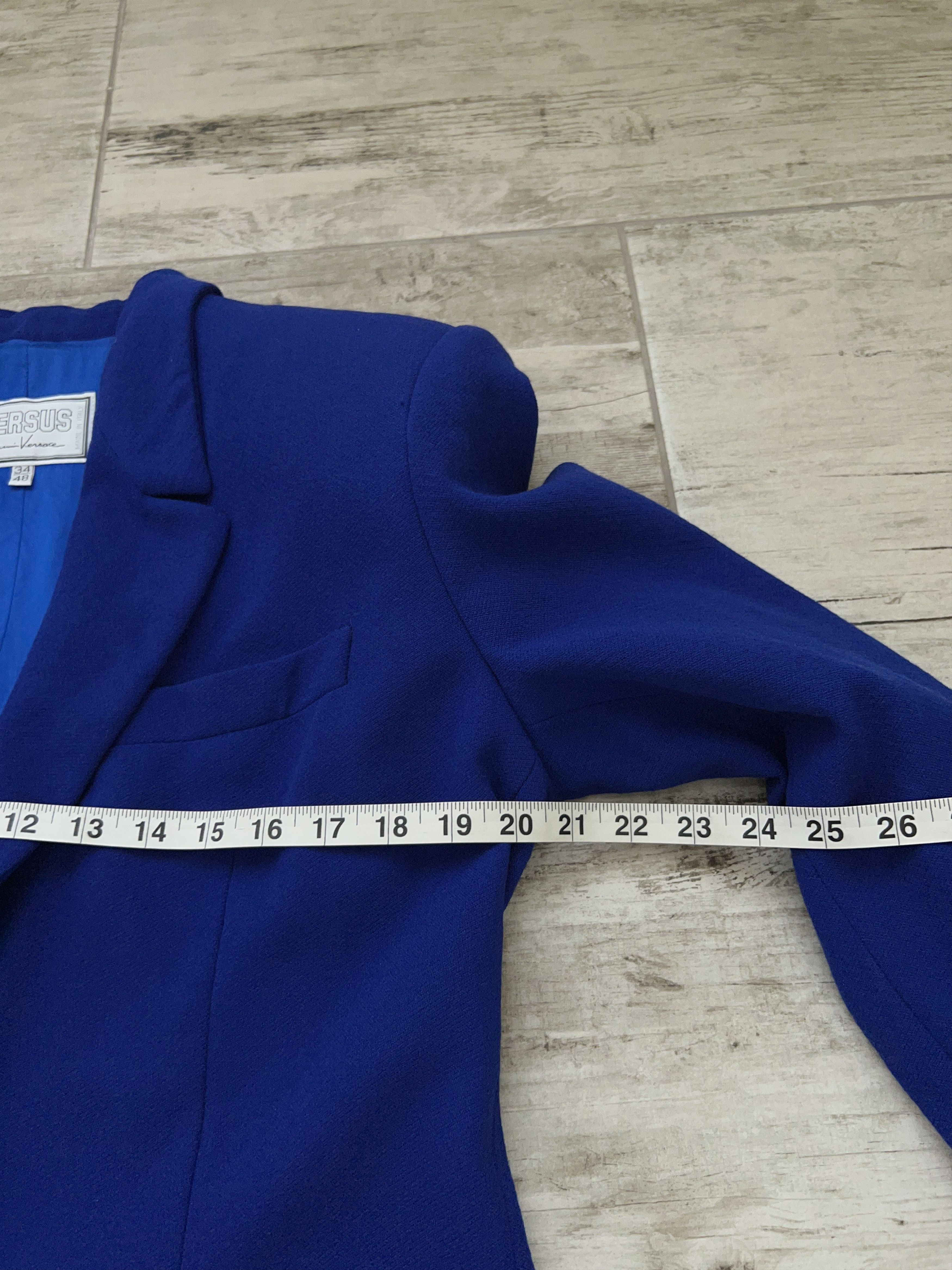 Versace × Versus Versace × Vintage Womens Versus Gianni Versace Wool Blazer Jacket Size 34 / 48 Size XL / US 12-14 / IT 48-50 - 9 Thumbnail