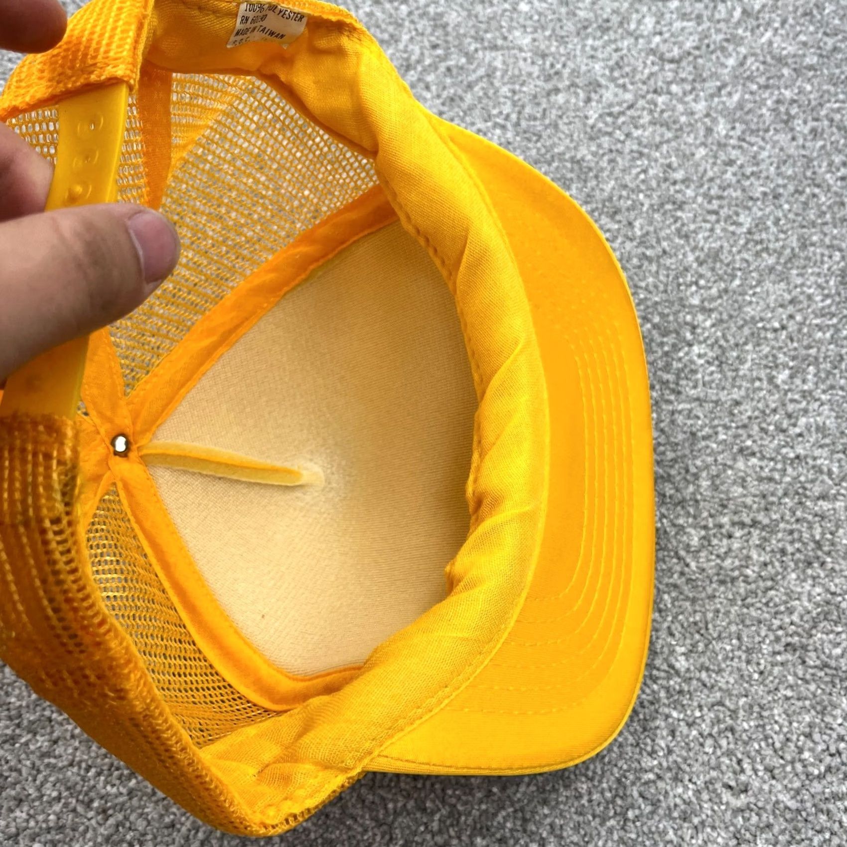 Vintage VINTAGE Daytona Beach Florida Trucker Hat Cap Snapback Yellow Puffy Print 90s Mens Size ONE SIZE - 5 Thumbnail