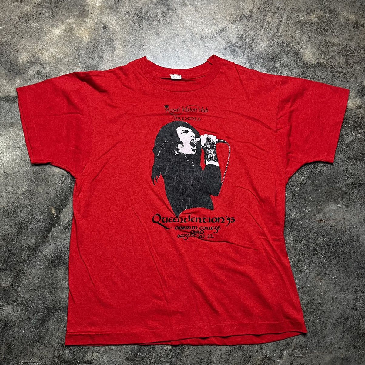 Vintage vintage queenvention queen band single stitch tshirt Size US XL / EU 56 / 4 - 1 Thumbnail