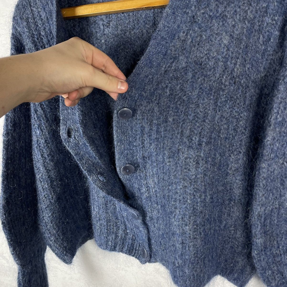 Sezane Sezane Kid Mohair Merino Wool Achille Cardigan Sweater Size XS / US 0-2 / IT 36-38 - 11 Thumbnail