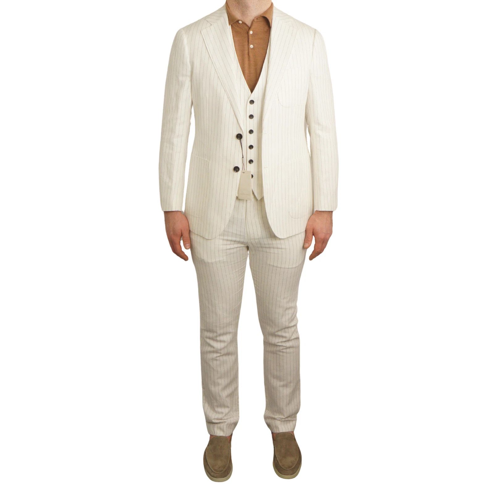 Men Suitsupply 3 Piece Suit Havana Baird Mcnut Irish US42