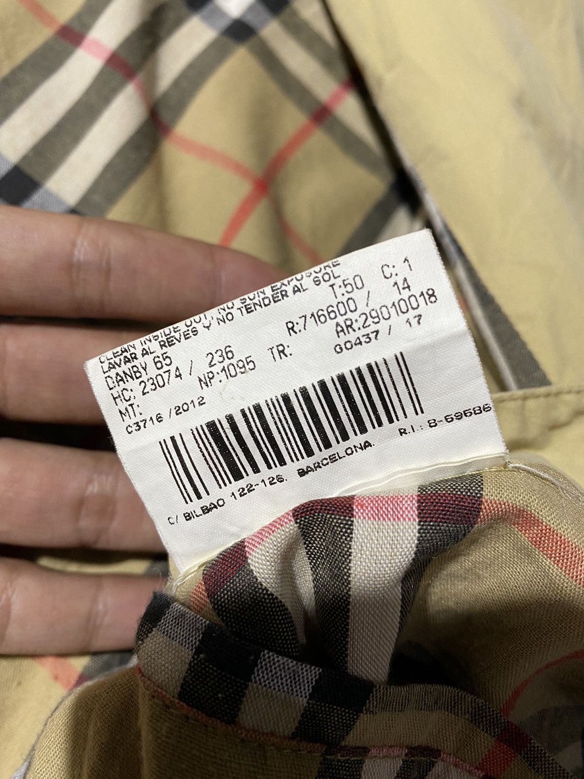Burberry 90s Burberrys Nova Checkered Trench Coat Jacket Size US L / EU 52-54 / 3 - 7 Thumbnail