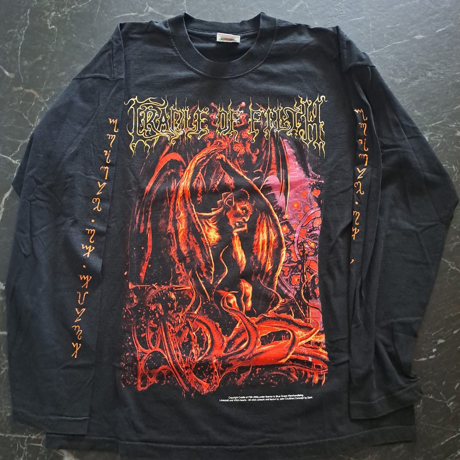 Band Tees Cradle of Filth 2002 Lovecraft and Witch Hearts longsleeve L Size US L / EU 52-54 / 3 - 1 Thumbnail