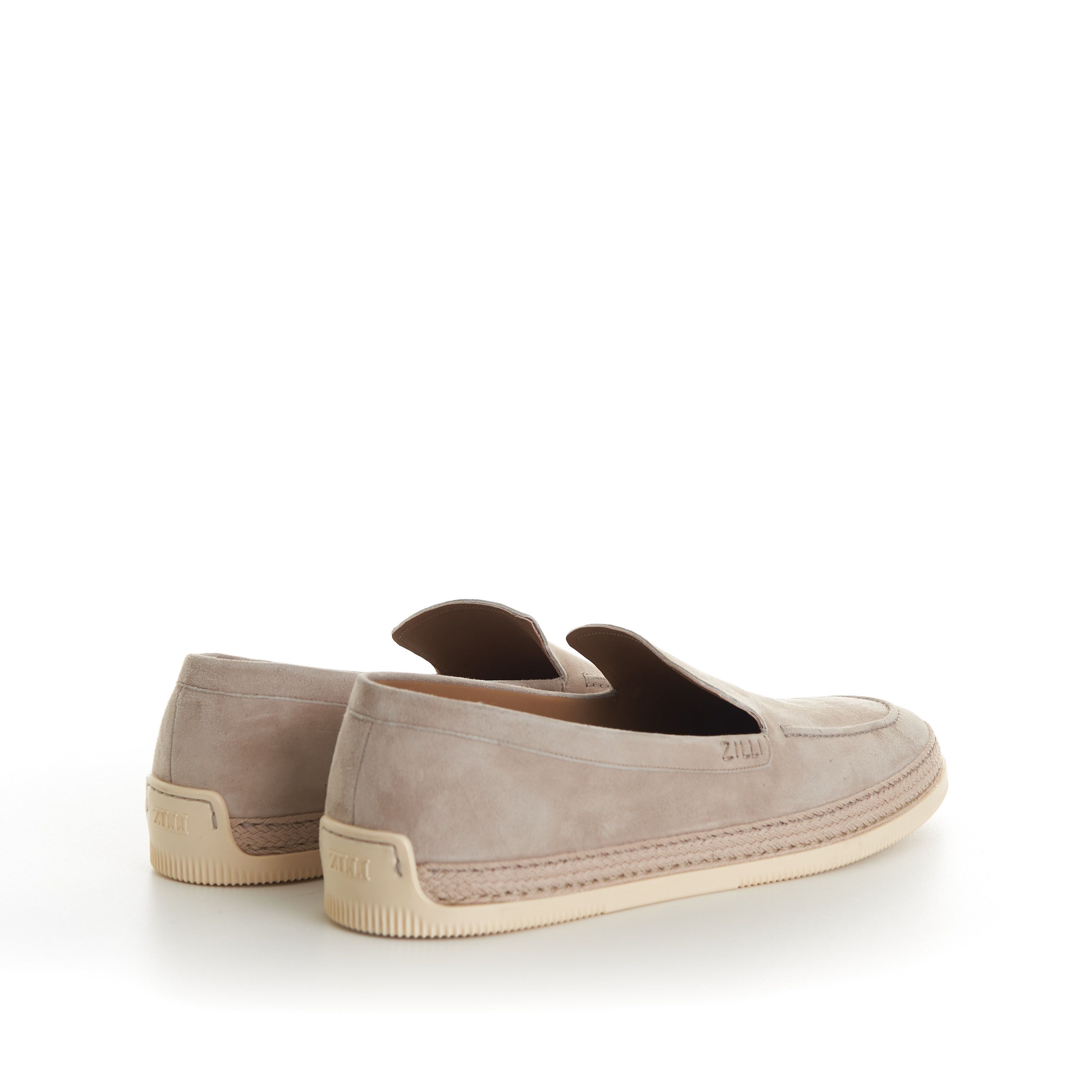 Zilli Beige Casual Moccasins, White Woven Outsole Size US 9.5 / EU 42-43 - 7 Thumbnail