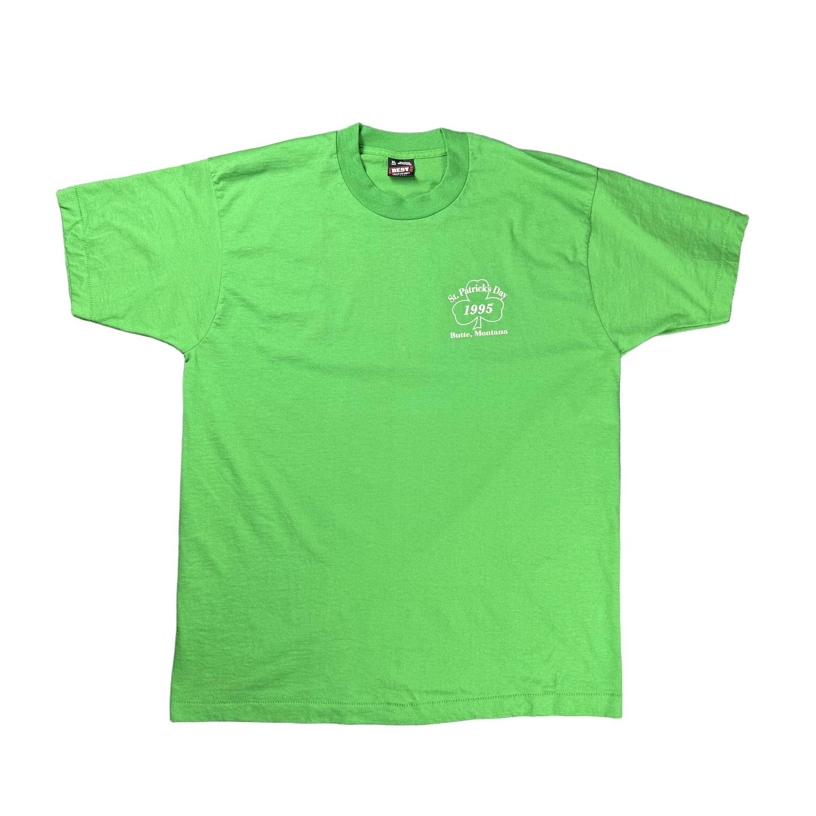 Fruit Of The Loom Vintage St. Patrick's Day 1995 Tee XL Single Stitch Size US XL / EU 56 / 4 - 4 Thumbnail