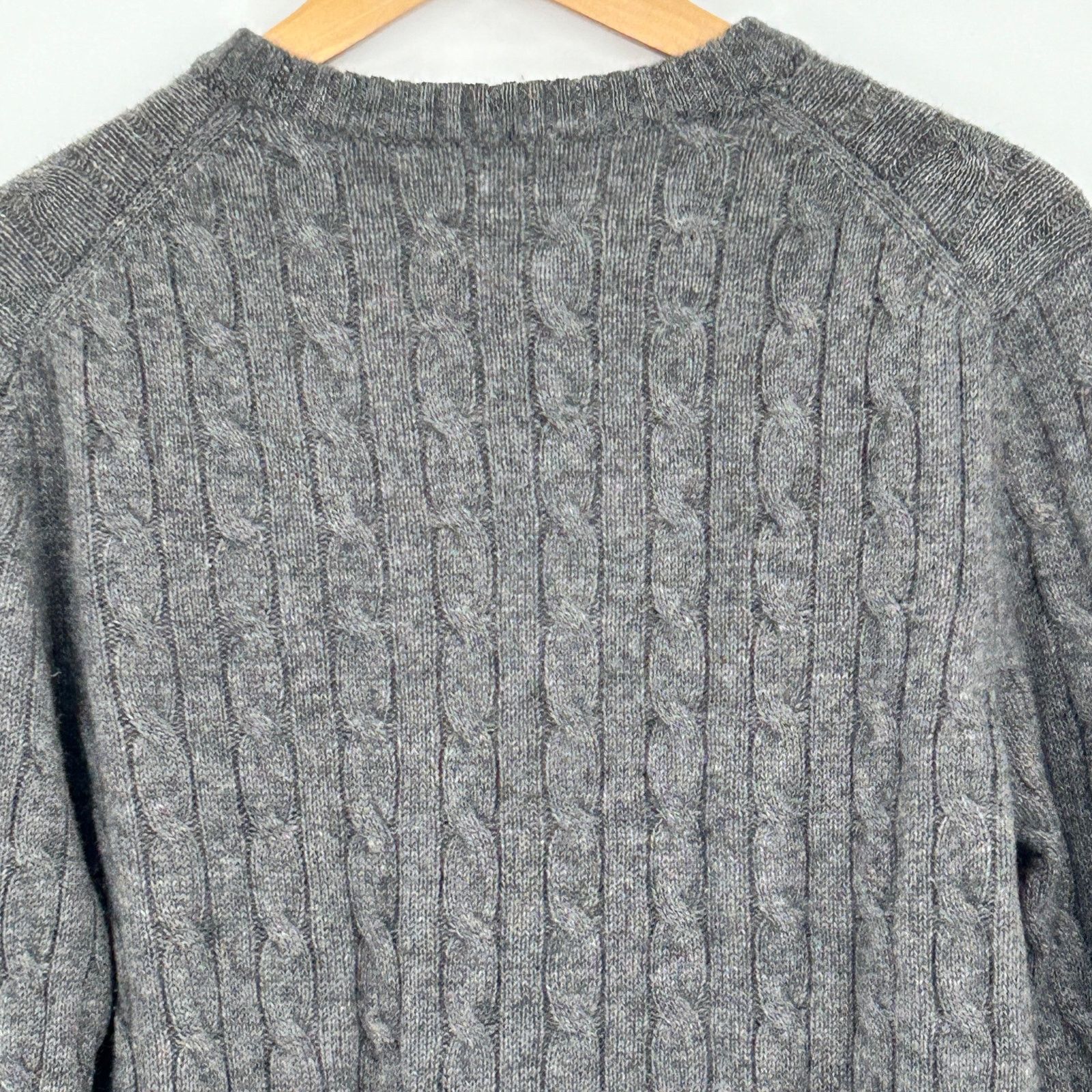 Other Elliot Mulryan Cashmere Cable Knit Crewneck Sweater Gray M Size US M / EU 48-50 / 2 - 4 Thumbnail