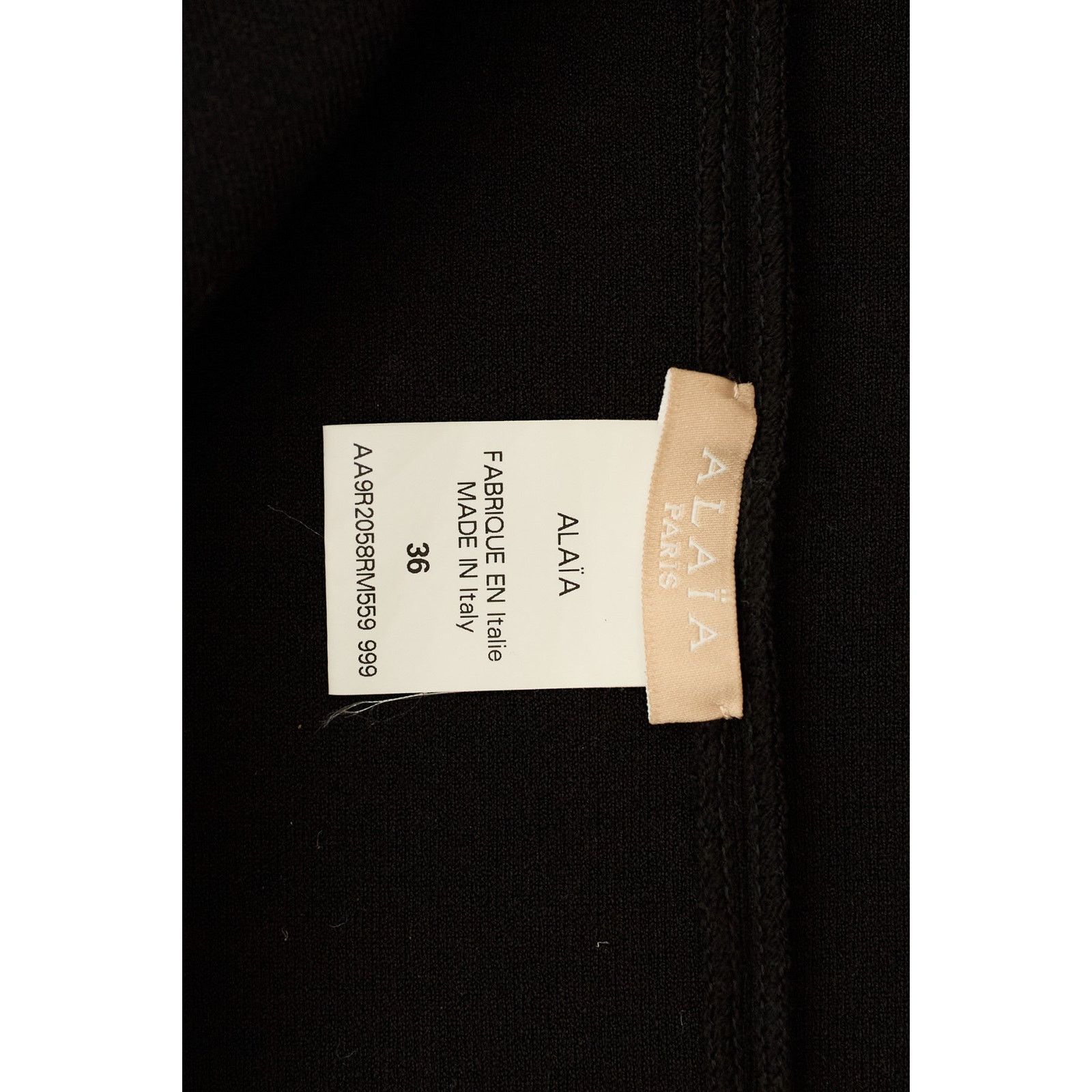 Alaia Black Wool Knit Zip Coat Size XS / US 0-2 / IT 36-38 - 4 Thumbnail