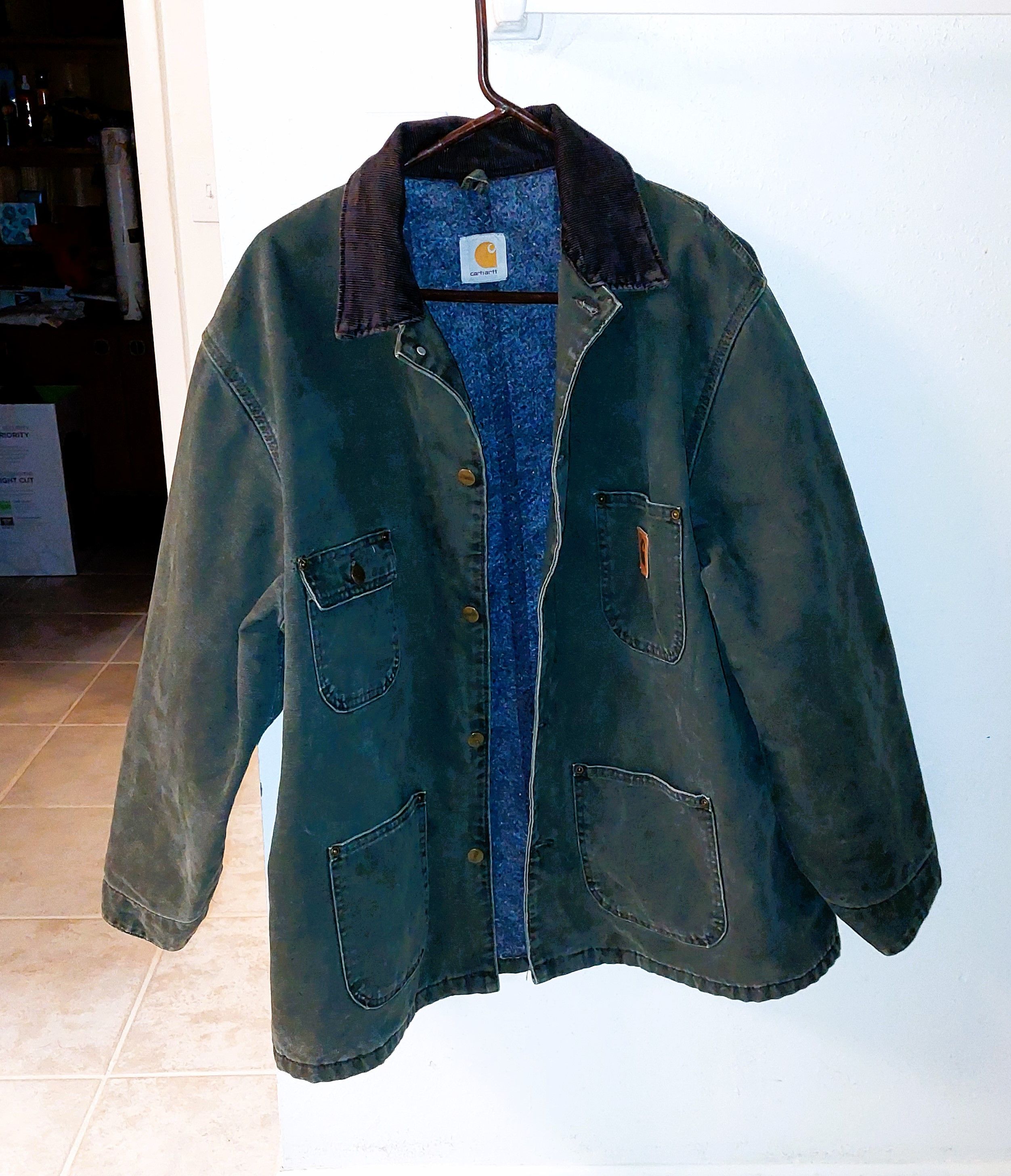 image of Carhartt Green Chore Jacket, Men's (Size XL)