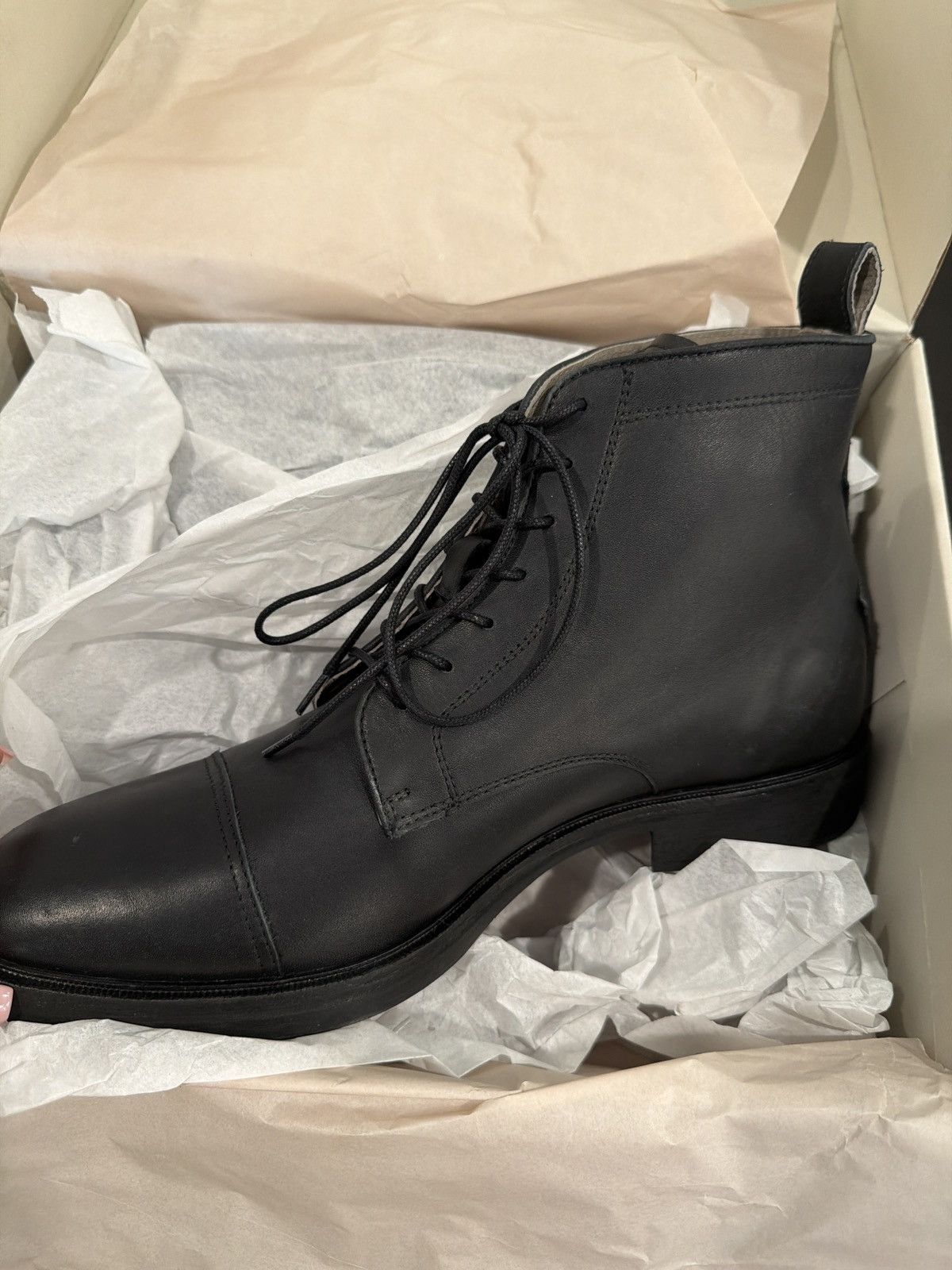 Allsaints Brand New All Saints Drago Leather Lace Up Boots Size US 11 / EU 44 - 1 Thumbnail