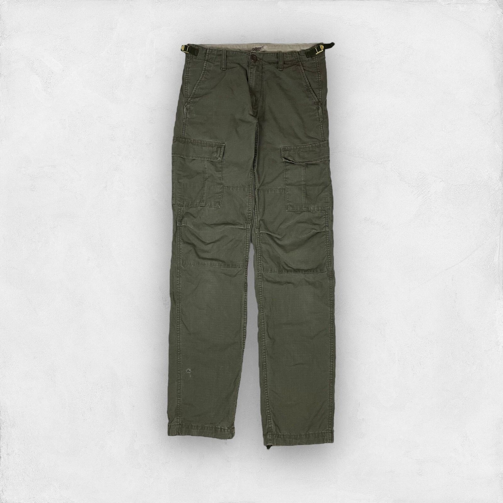 Carhartt Carhartt WIP Men's Green Cotton Cargo Aviation Pants 28x34 Size US 28 / EU 44 - 3 Thumbnail