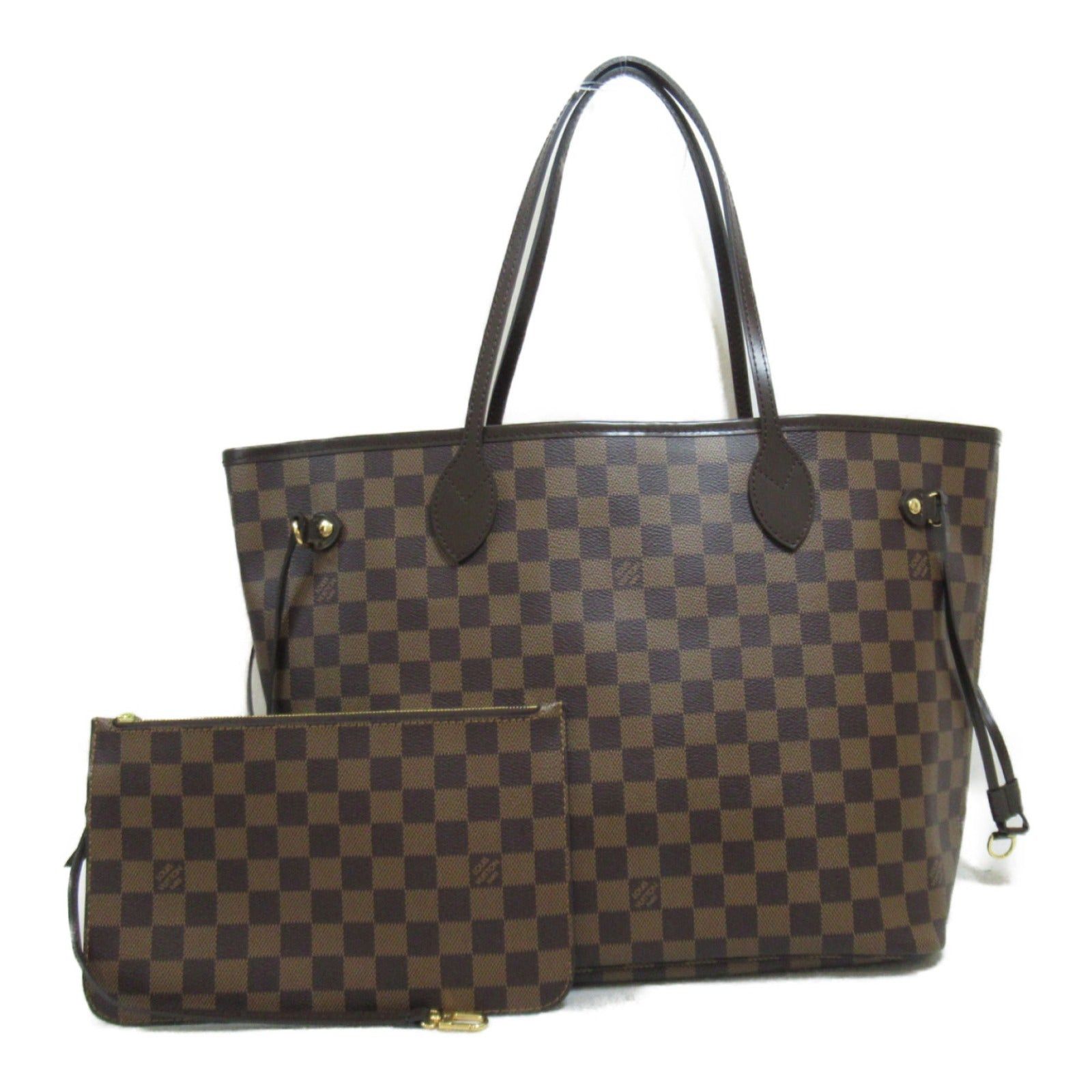 Louis Vuitton Louis Vuitton Neverfull Mm Tote Bag Handbag Coated Canvas Damier Brown Ebene Size ONE SIZE - 1 Thumbnail