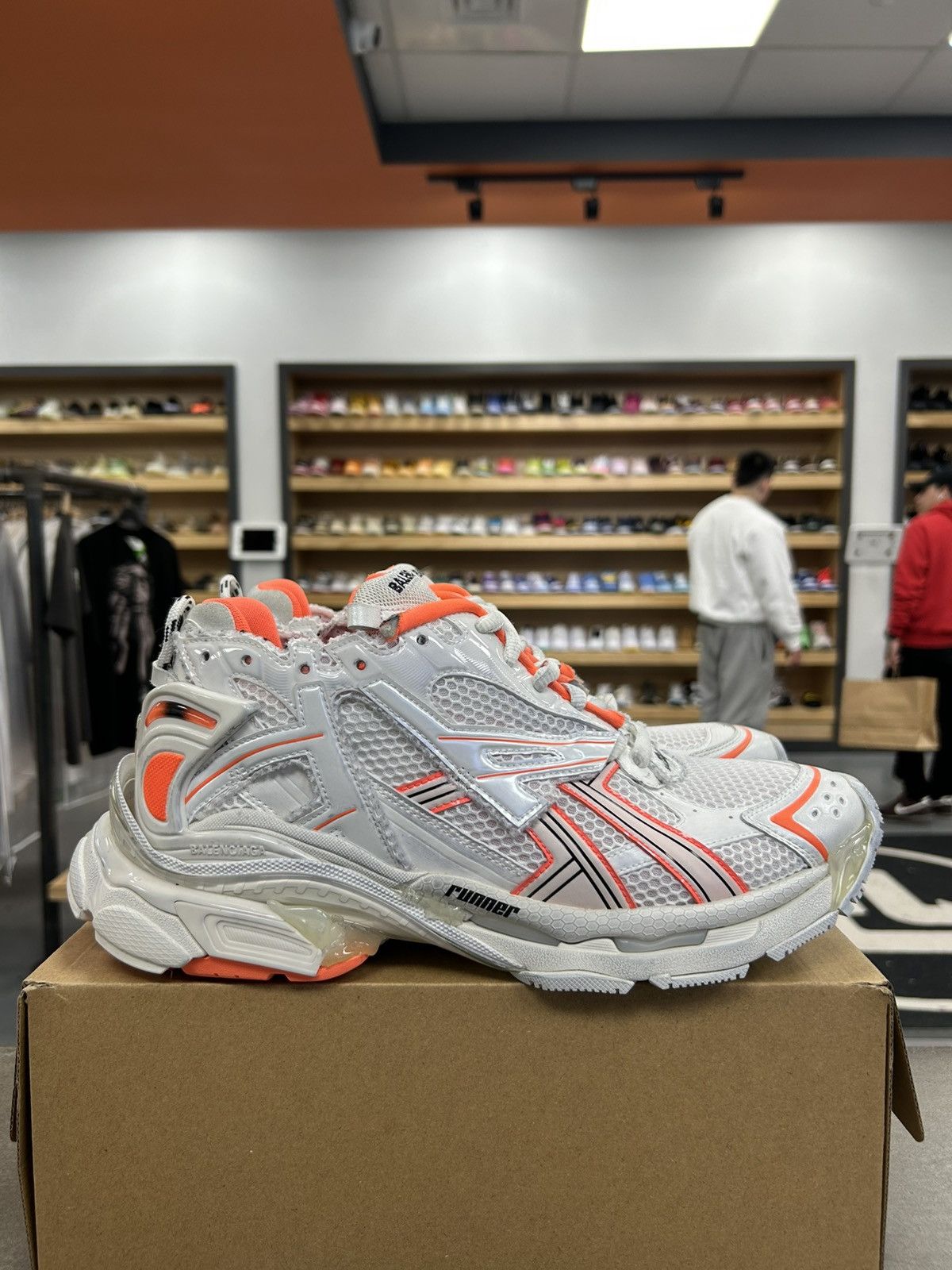 Balenciaga #70028 Balenciaga Runner Trainer “Fluo Orange” | Grailed