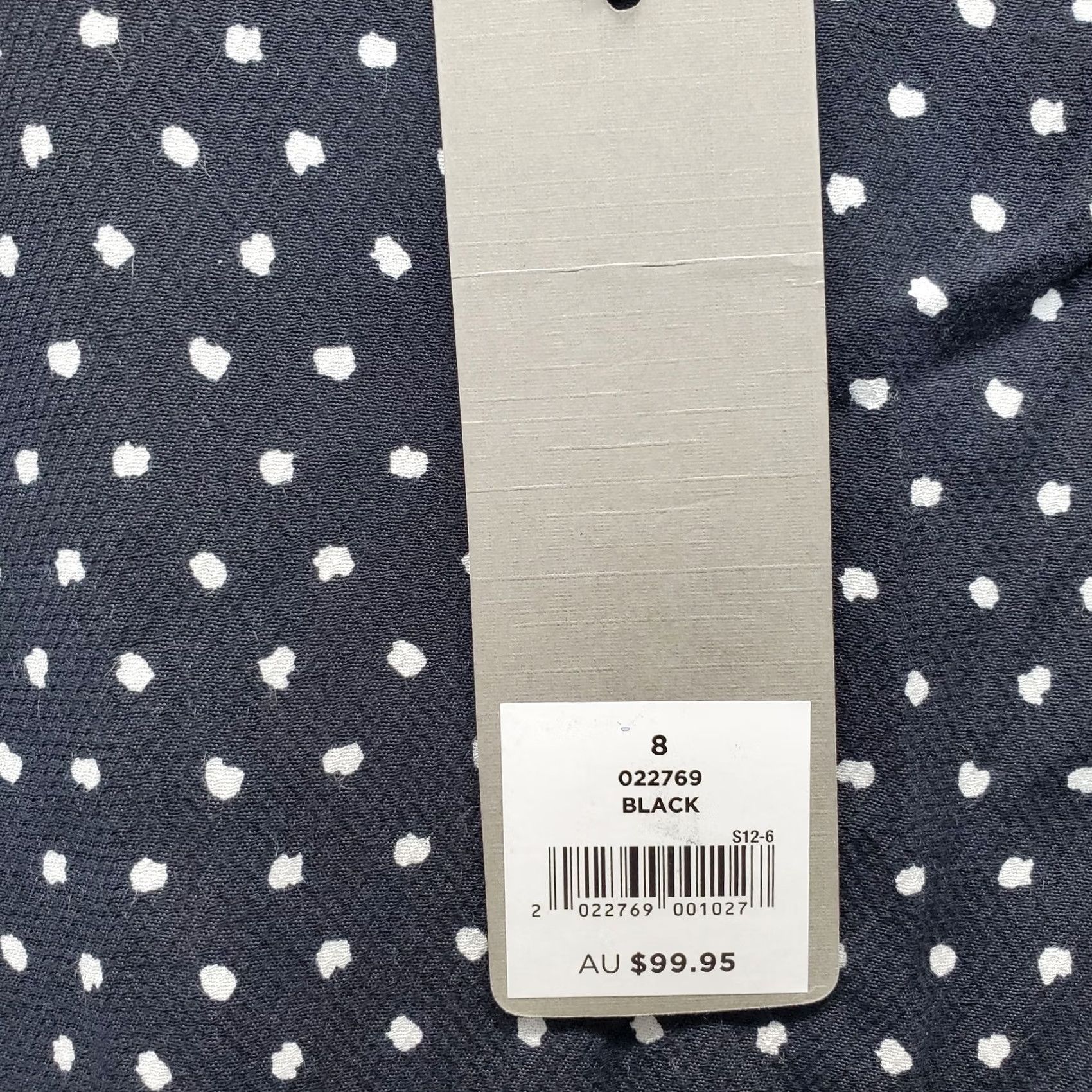 Bell Sussan Blouse Womens Size 8 Multicolor Polka Dot Bell Sleeve Round Neck Back Keyhole Shirt Size M / US 6-8 / IT 42-44 - 6 Thumbnail