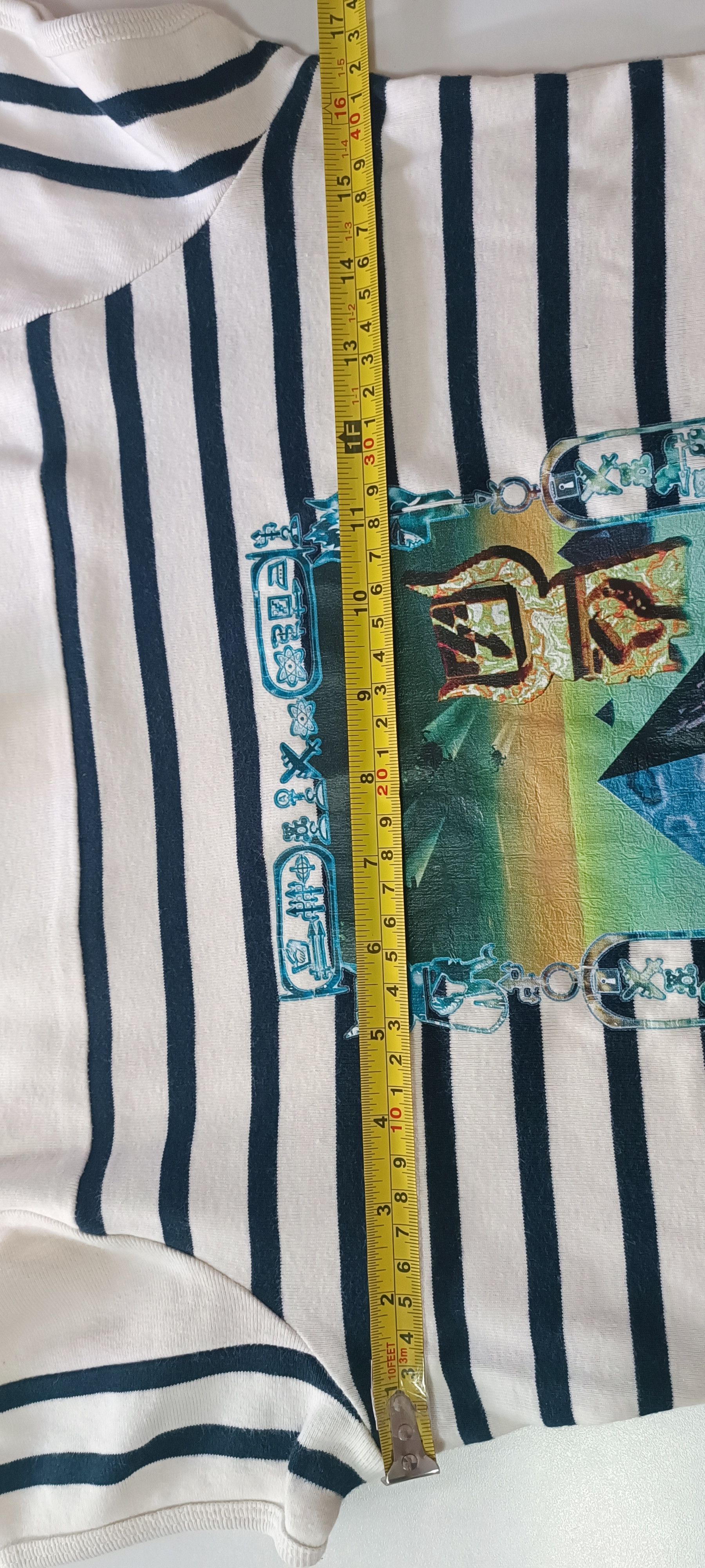 Jean Paul Gaultier SS 1997 - Rare Egyptian and Navy stripes top Size S / US 4 / IT 40 - 6 Thumbnail
