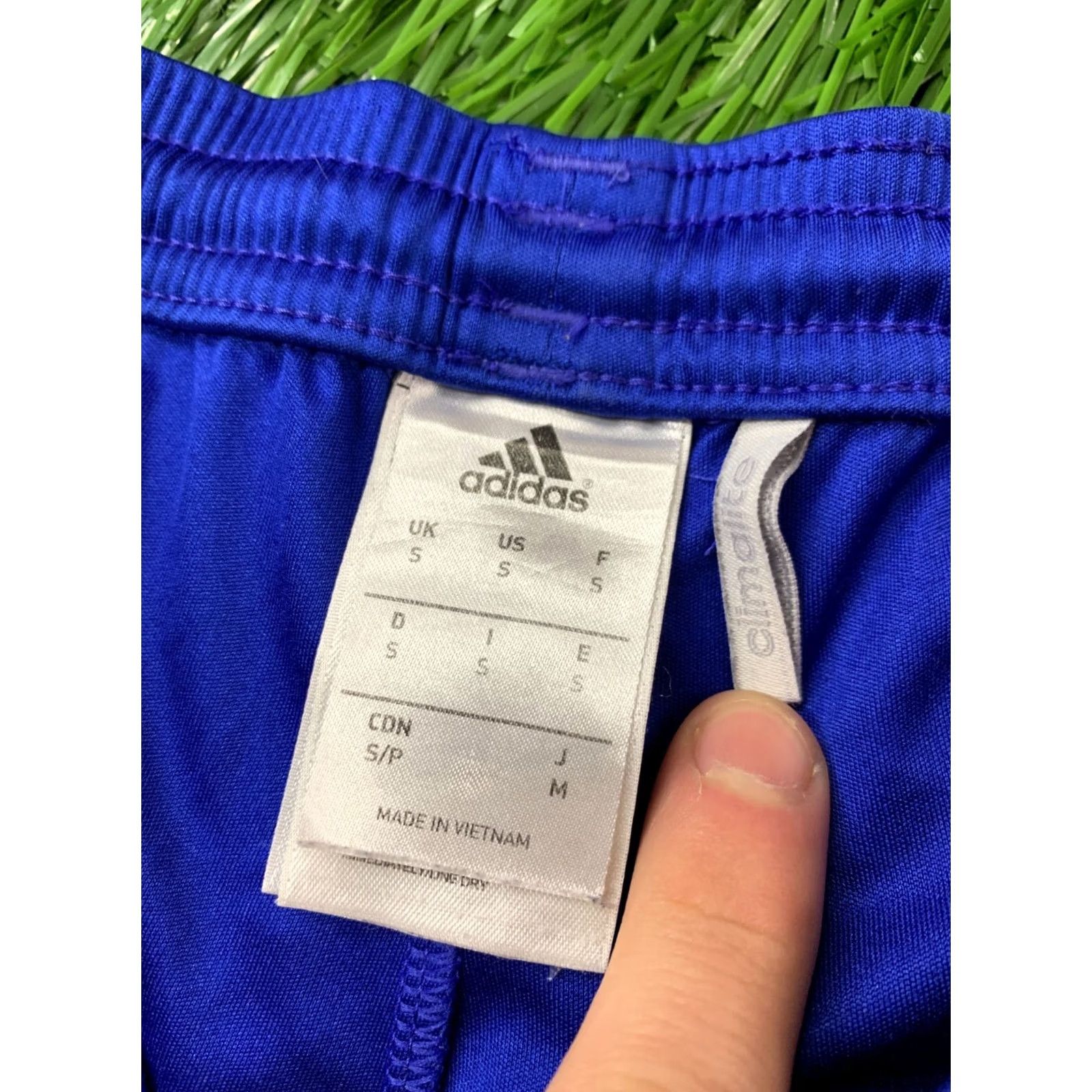 Adidas ADIDAS Nova Performance ClimaLite Football Shorts Men S Blue and White 2015 Size US 29 - 4 Thumbnail