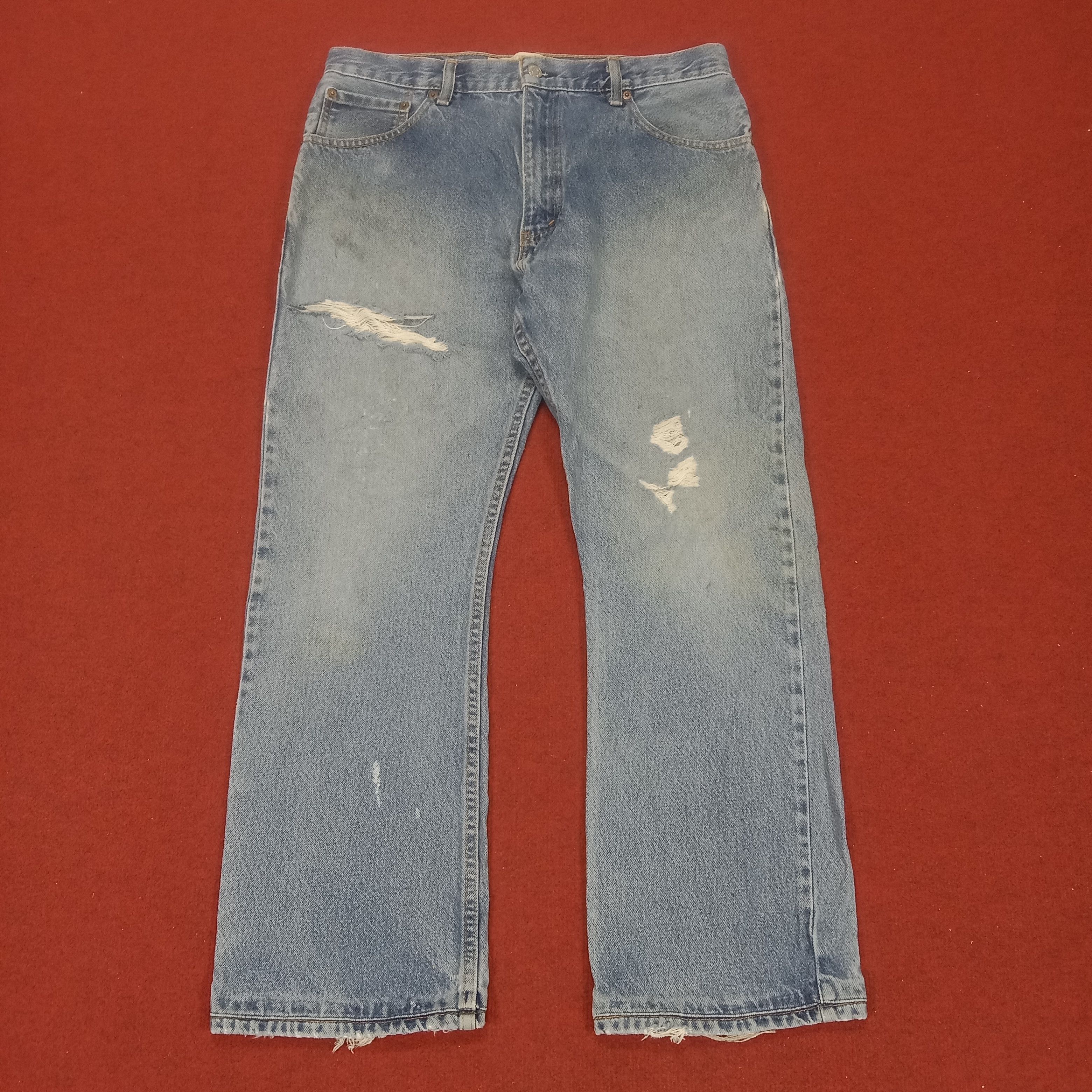 Levi's × Vintage Levis Distressed Jeans Daily Streetwear Style Size US 33 - 1 Thumbnail