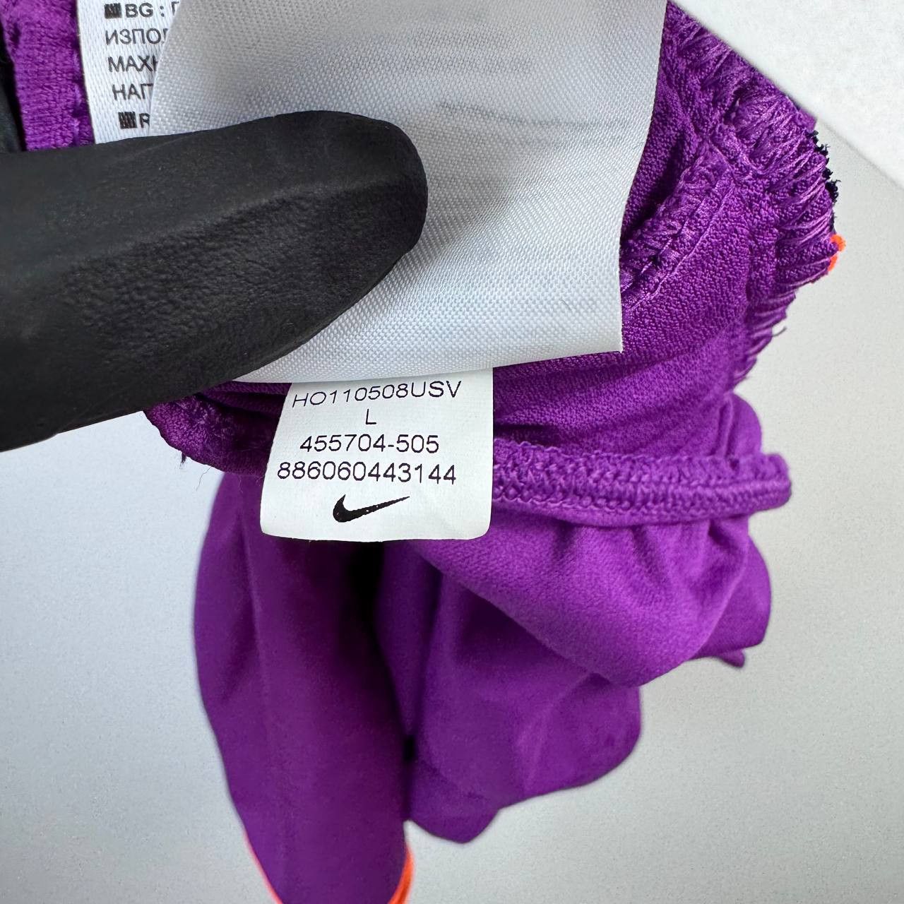 Nike Nike Dri-Fit Running Shorts Womens Purple 455704-505 Size L Size 37" - 6 Thumbnail