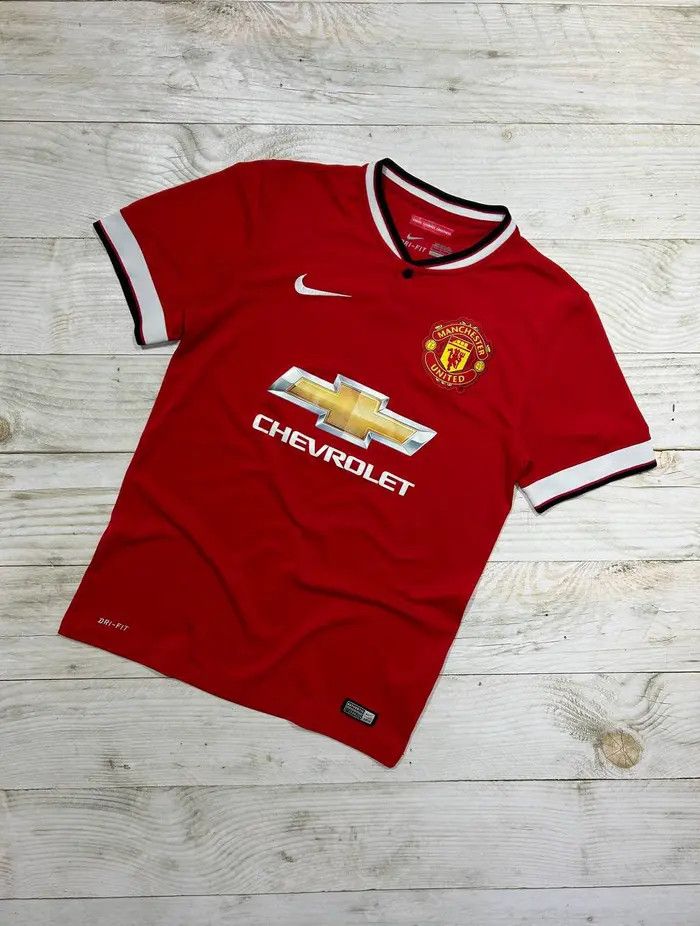 Nike Nike Manchester United 2014 2015 Home Football Shirt Jersey Size US S / EU 44-46 / 1 - 1 Thumbnail
