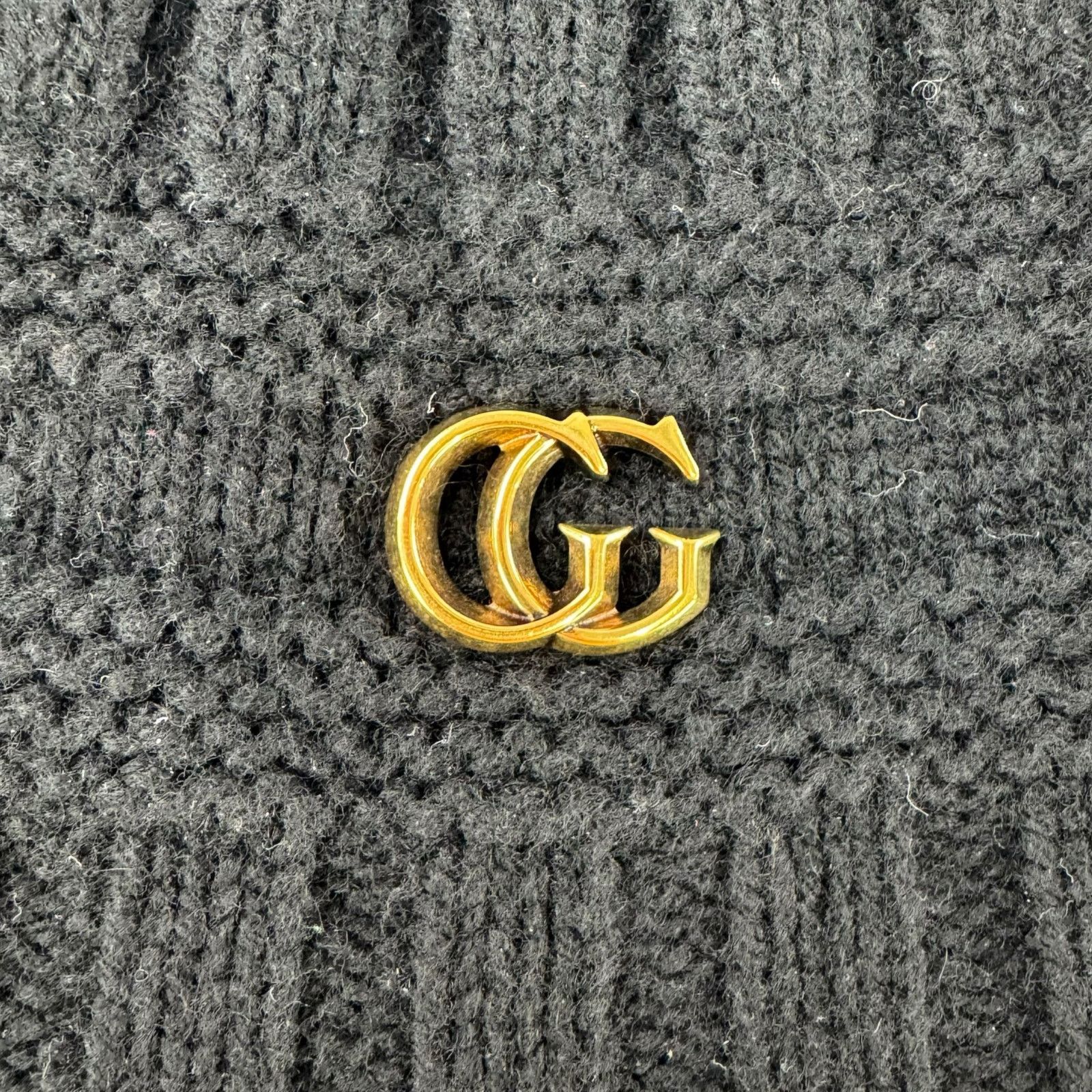 Gucci Gucci GG Black Knit Beanie Size ONE SIZE - 4 Thumbnail