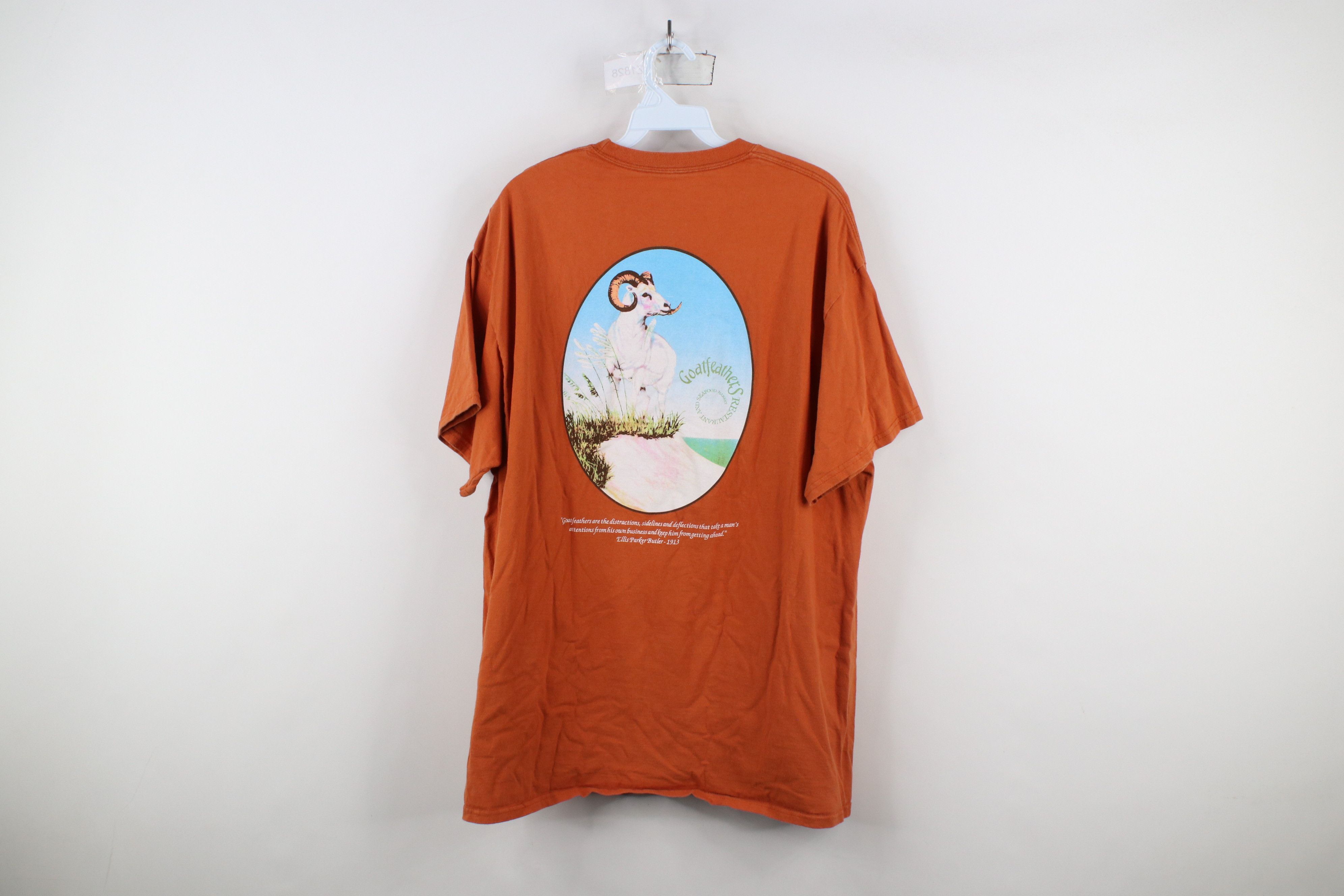 Vintage Vintage Goatfeathers Restaurant Santa Rosa Beach T-Shirt Size US XL / EU 56 / 4 - 11 Thumbnail