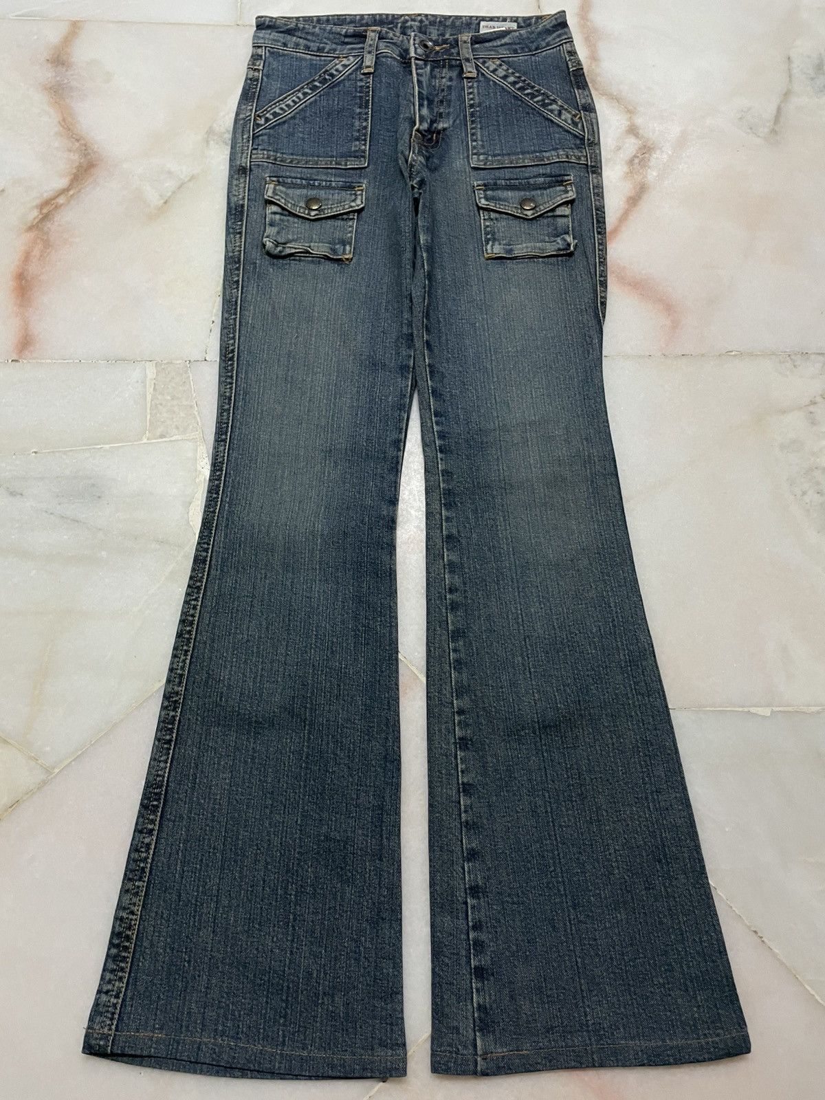 Vintage 💥Bootcut💥90s Dear Heart Japan Bushpants Mudwash Rare Pocket Size 25" / US 0 / IT 36 - 2 Thumbnail