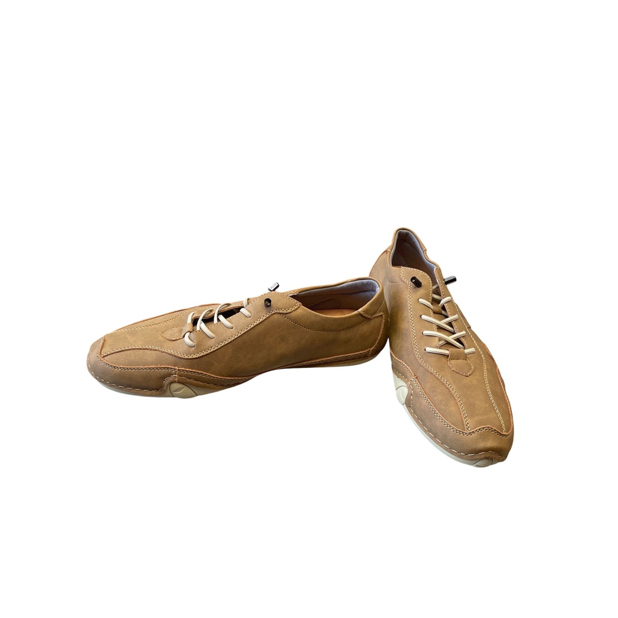 Other Salkin USA Mens Brown Faux Leather Casual Shoes Size 44/10 S Size US 10 / EU 43 - 1 Thumbnail