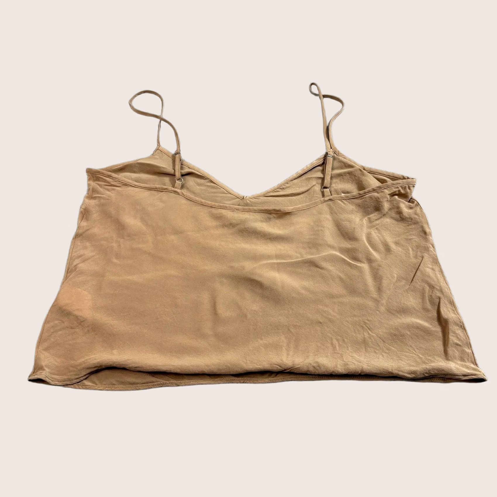 J.Crew J. CREW Tank Top Womens 12 Brown Viscose Camisole Cami Spaghetti Strap Sleeveless Cropped Size XL / US 12-14 / IT 48-50 - 1 Thumbnail