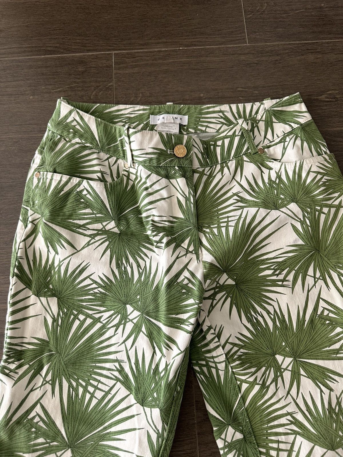 Celine Celine Runway Palm Tree Pants Size US 30 / EU 46 - 2 Thumbnail