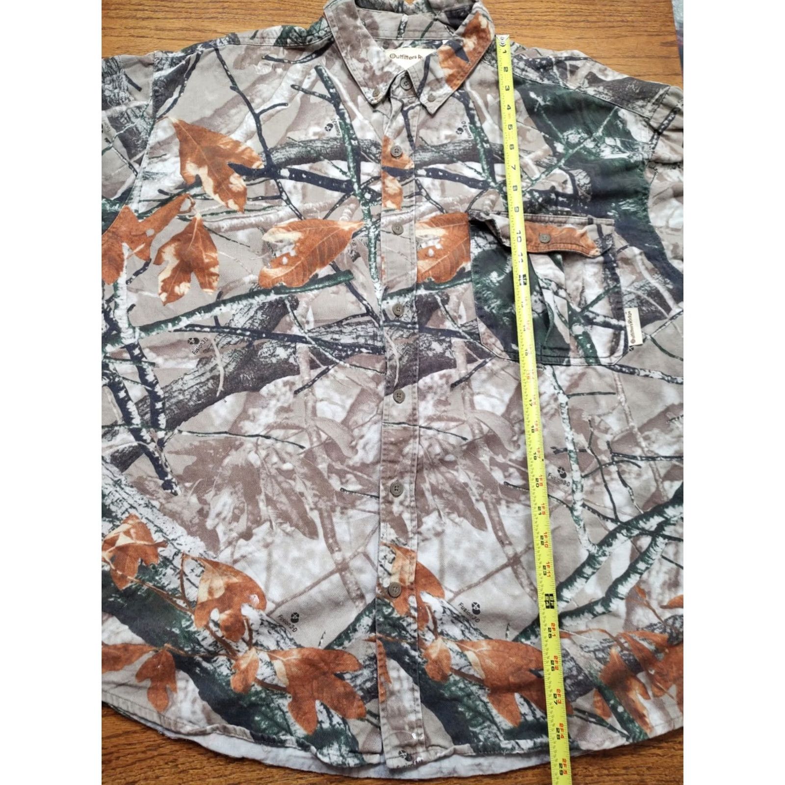 Vintage Outfitters Ridge Button-Up Shirt Mens 2XL Brown Camouflage Twill Cotton Long Sleeve Button-Down Pocketed Shirt Size US XXL / EU 58 / 5 - 5 Thumbnail