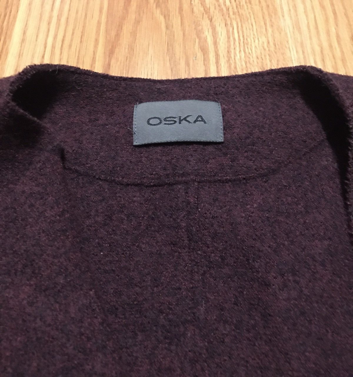 Designer OSKA Boiled Virgin Wool Vest Gillet Size 1 Size M / US 6-8 / IT 42-44 - 6 Thumbnail