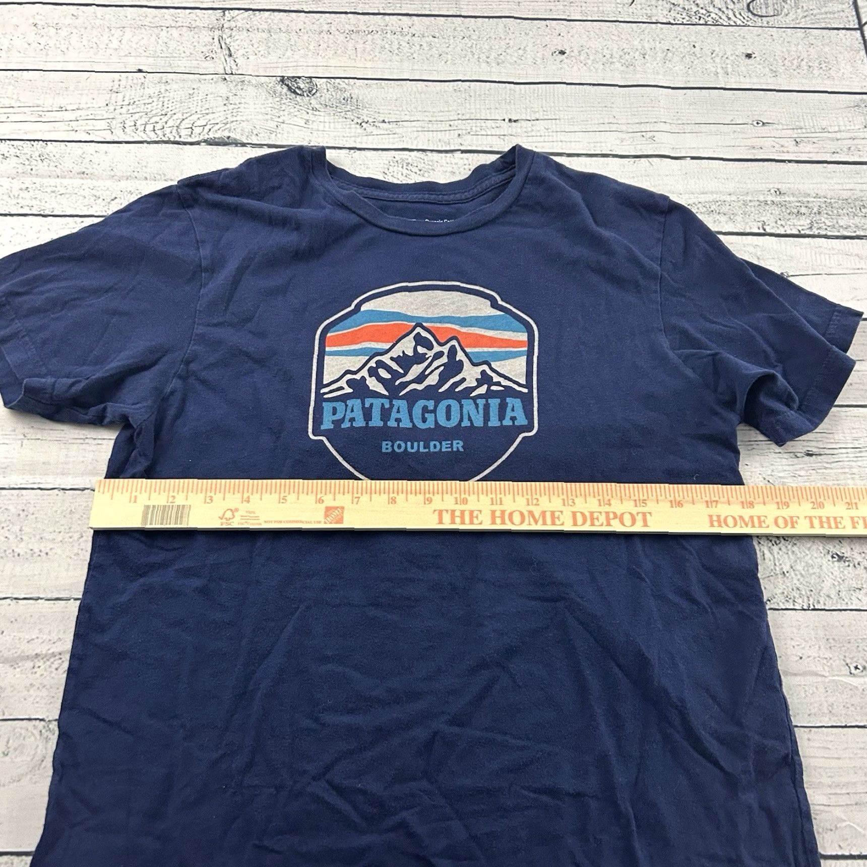 Patagonia Patagonia Boulder Slim Fit Short Sleeve T Shirt Mens M Blue Size US M / EU 48-50 / 2 - 4 Thumbnail