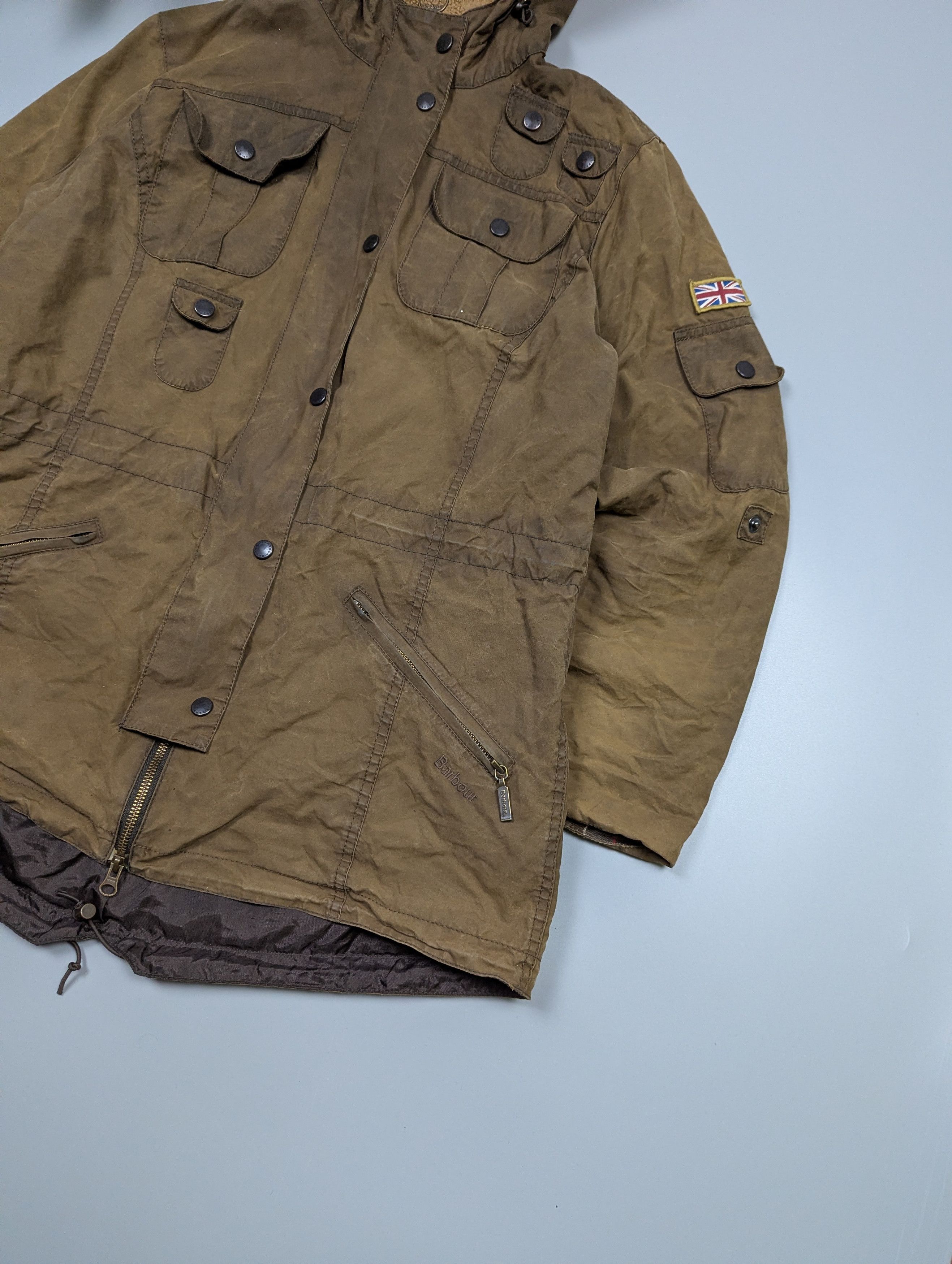 Barbour Barbour Vintage Winter Force Waxed Parka Jacket Olive US12 Size XL / US 12-14 / IT 48-50 - 2 Thumbnail
