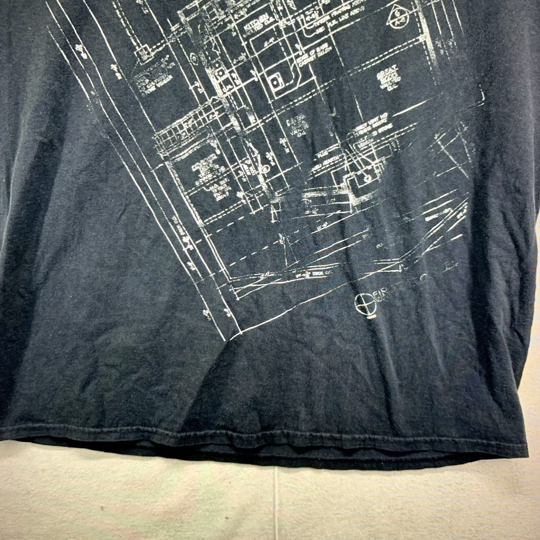 Gildan GILDAN Beam Craft Lumberjack Graphic Long Sleeve T-Shirt XL Black Adventure Time Men Size US XL / EU 56 / 4 - 7 Thumbnail