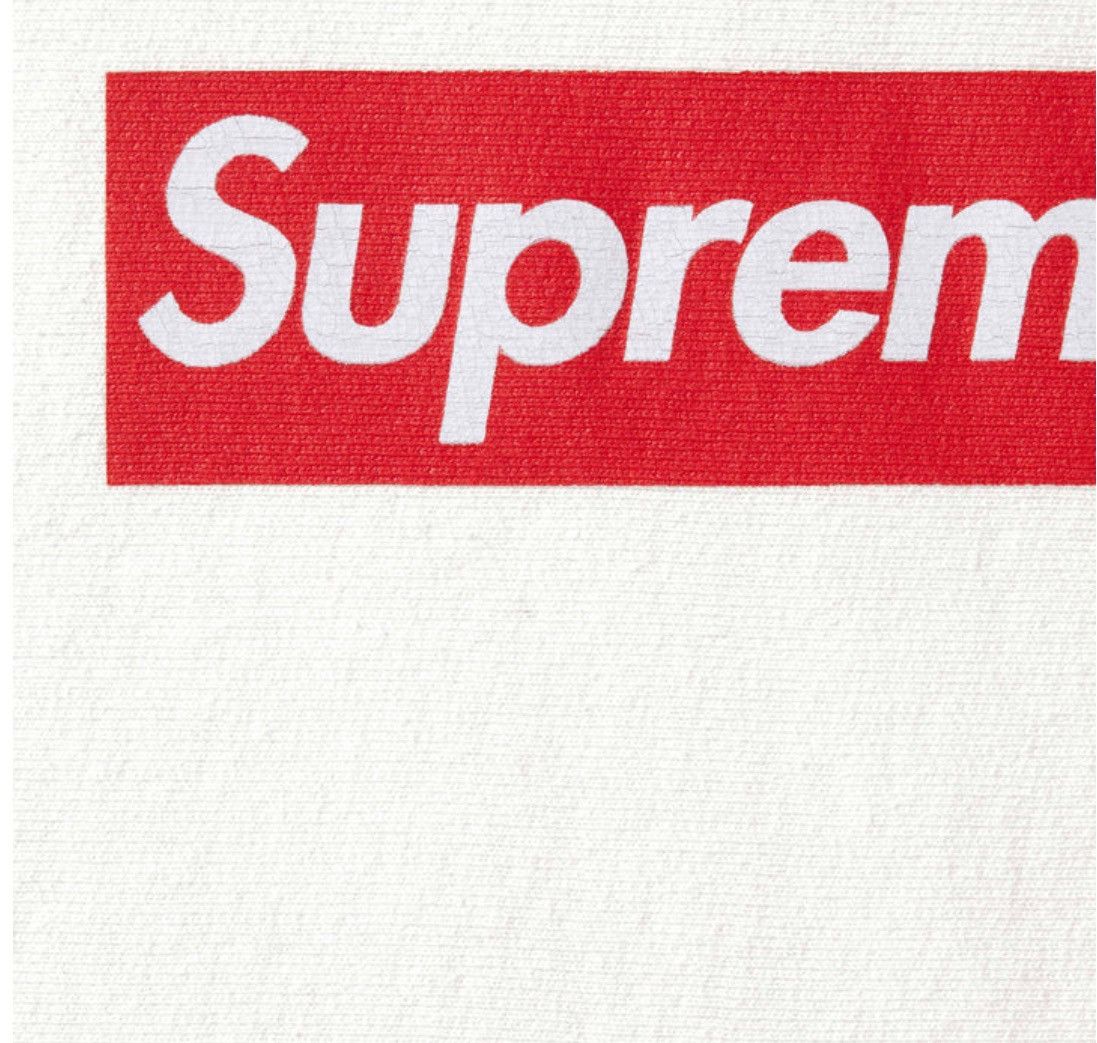 Supreme Supreme Washed Box Logo Crewneck White Large Size US L / EU 52-54 / 3 - 7 Thumbnail