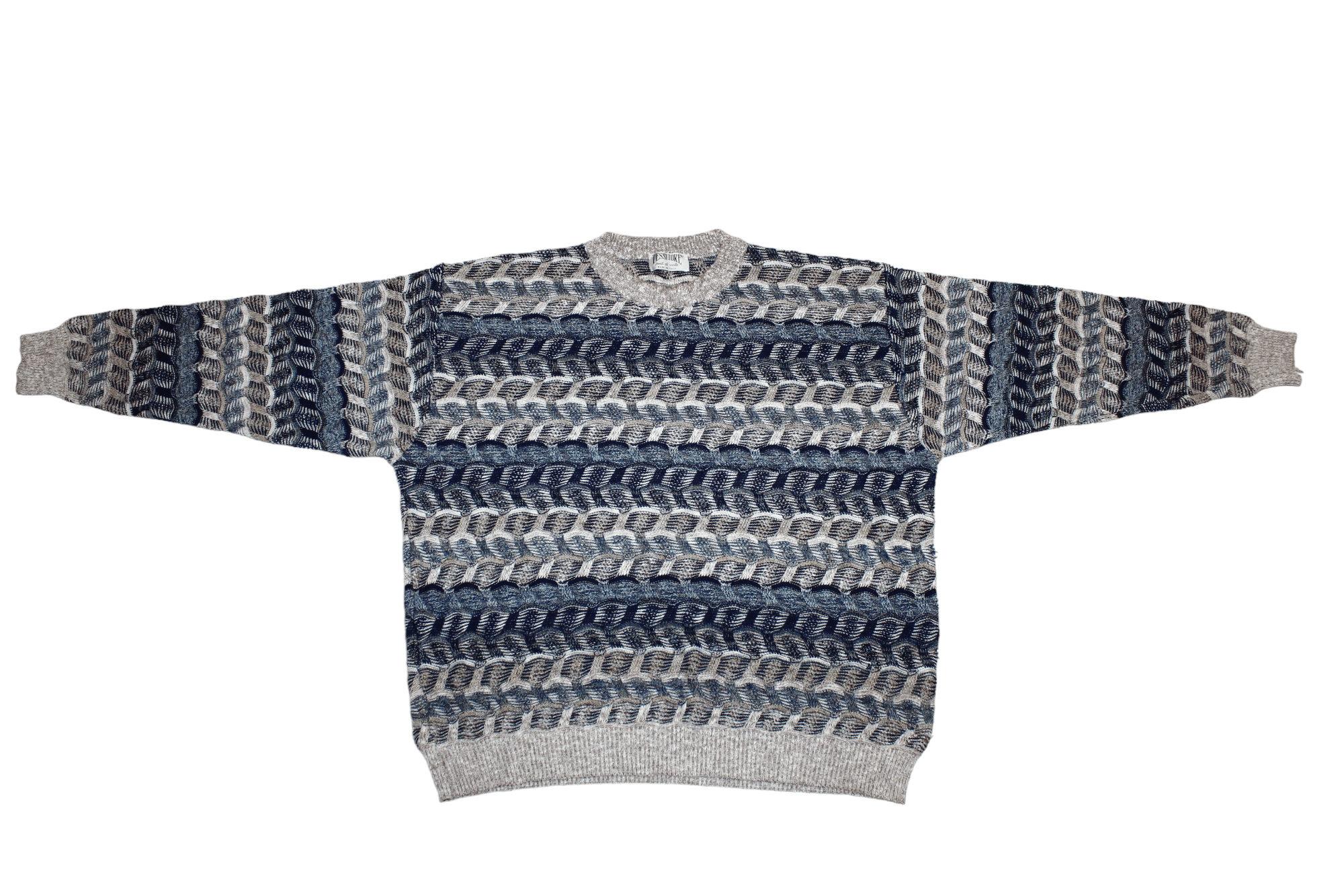 Vintage 80's Tessitore Blend Chunky Knit Cosby Baggy Sweater Size US M / EU 48-50 / 2 - 2 Thumbnail