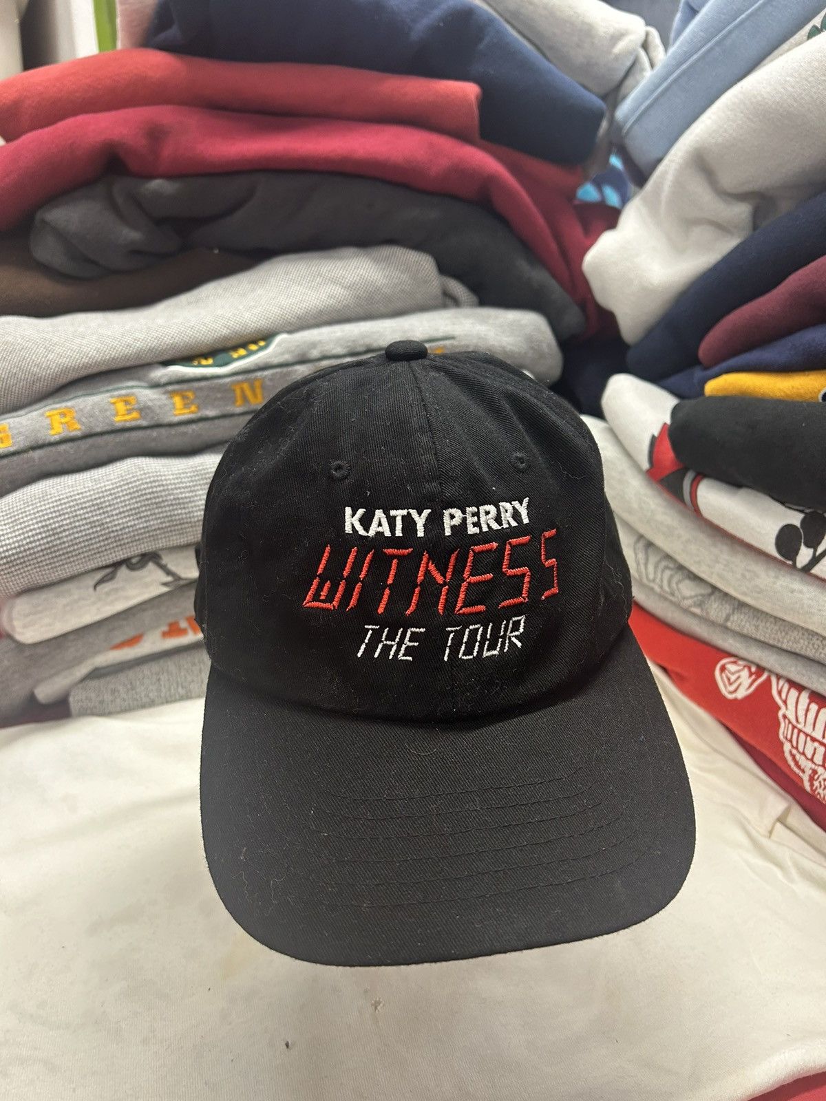 Vintage Crazy Black Katy Perry Witness Tour Strapback Baseball Cap Size ONE SIZE - 1 Thumbnail