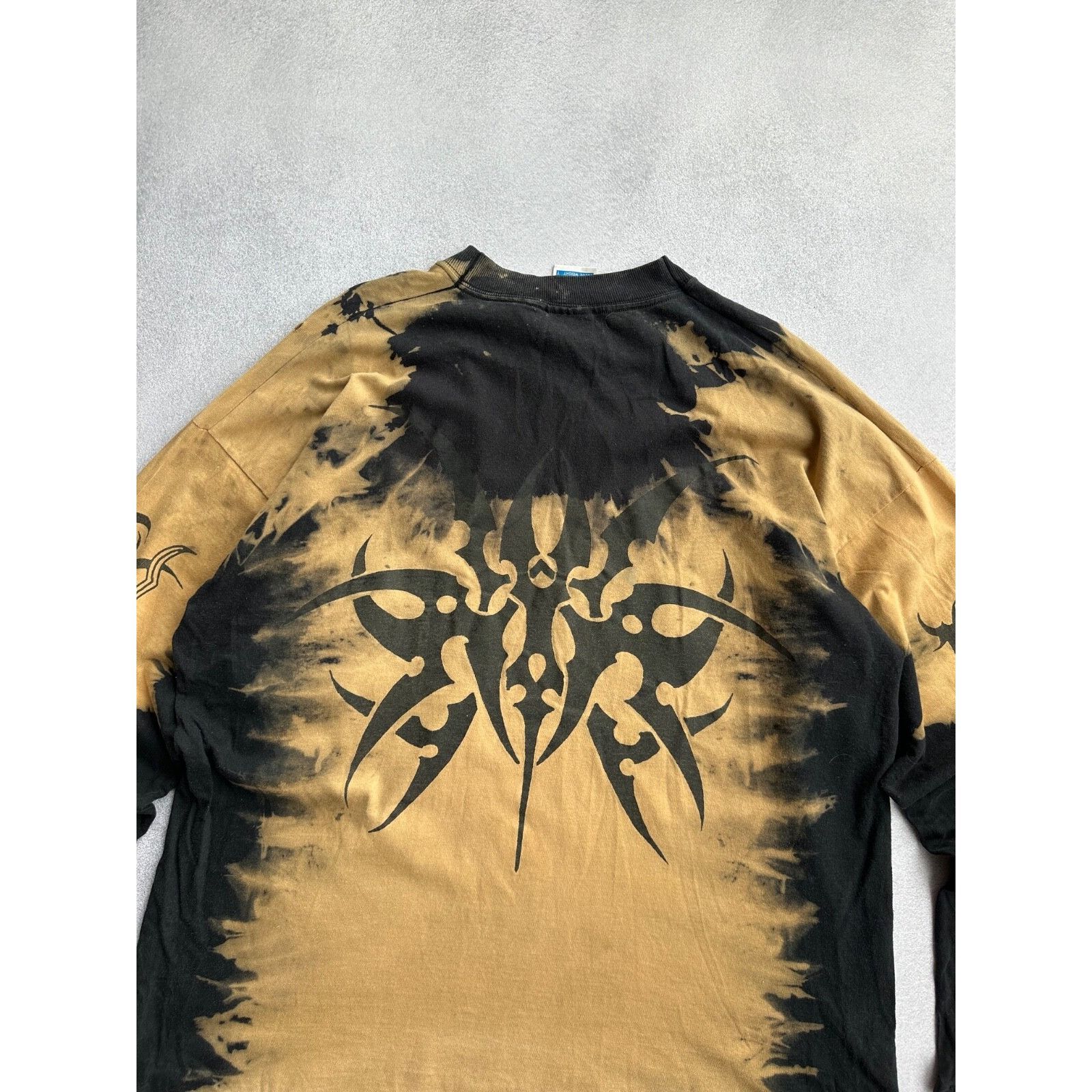 Vintage VTG Tribal 90s Painted Long Sleeve Shirt Size US XL / EU 56 / 4 - 14 Thumbnail