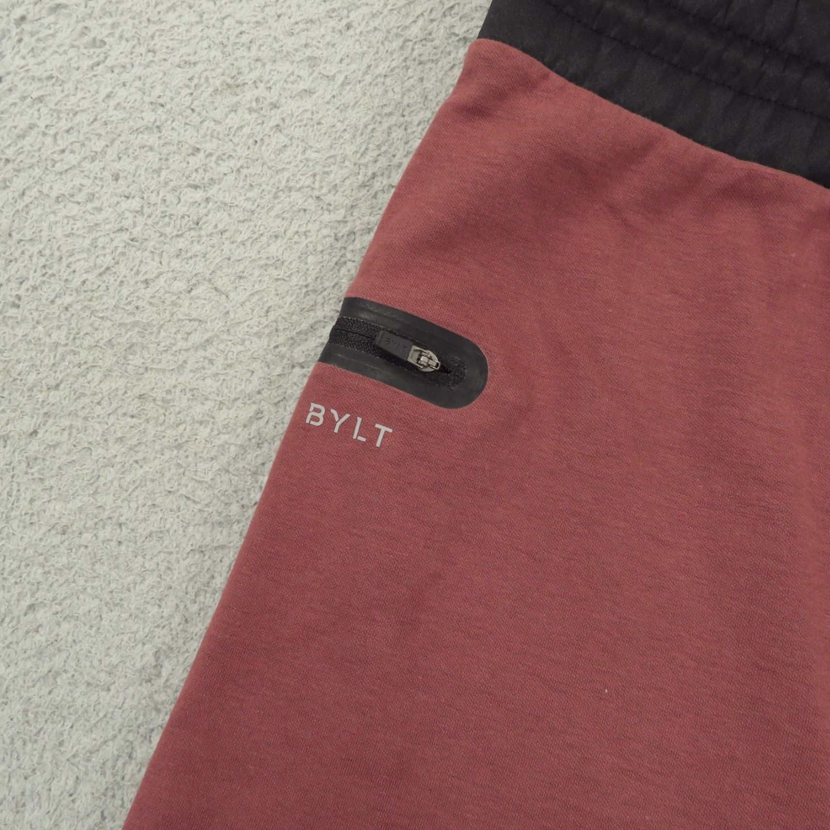 Vintage BYLT Shorts Men XXL Burgundy Premium Jogger Sweat 13" Training Shorts - 2XL, Red, Regular Size US 39 - 4 Thumbnail