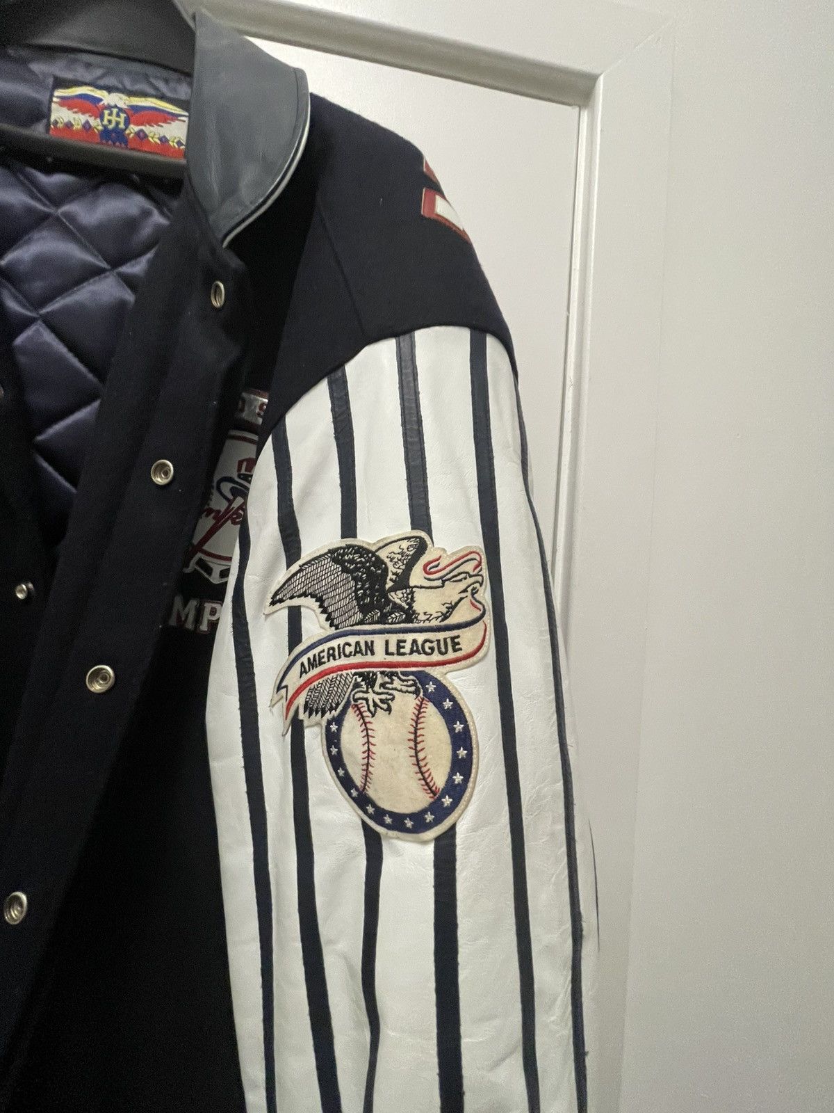 '96年 JEFF HAMILTON ニューヨークヤンキース スタジャン M 96年 JEFF HAMILTON ニューヨークヤンキース スタジャン M