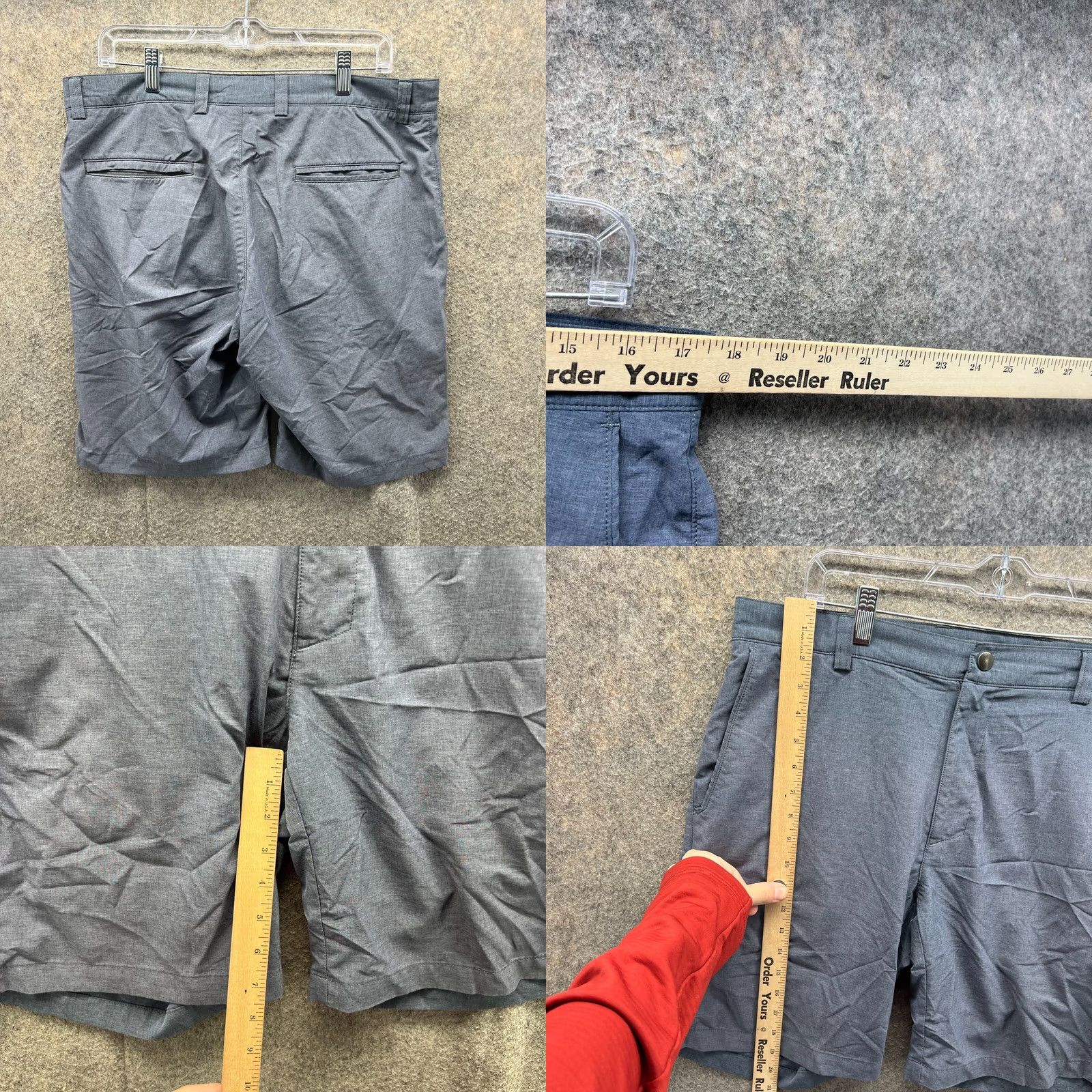 Peter Millar Peter Millar Shorts Mens 34 Blue Crown Sport Chino Flat Front Performance Golf Casual Sports Stretch Chino Size US 34 / EU 50 - 8 Thumbnail