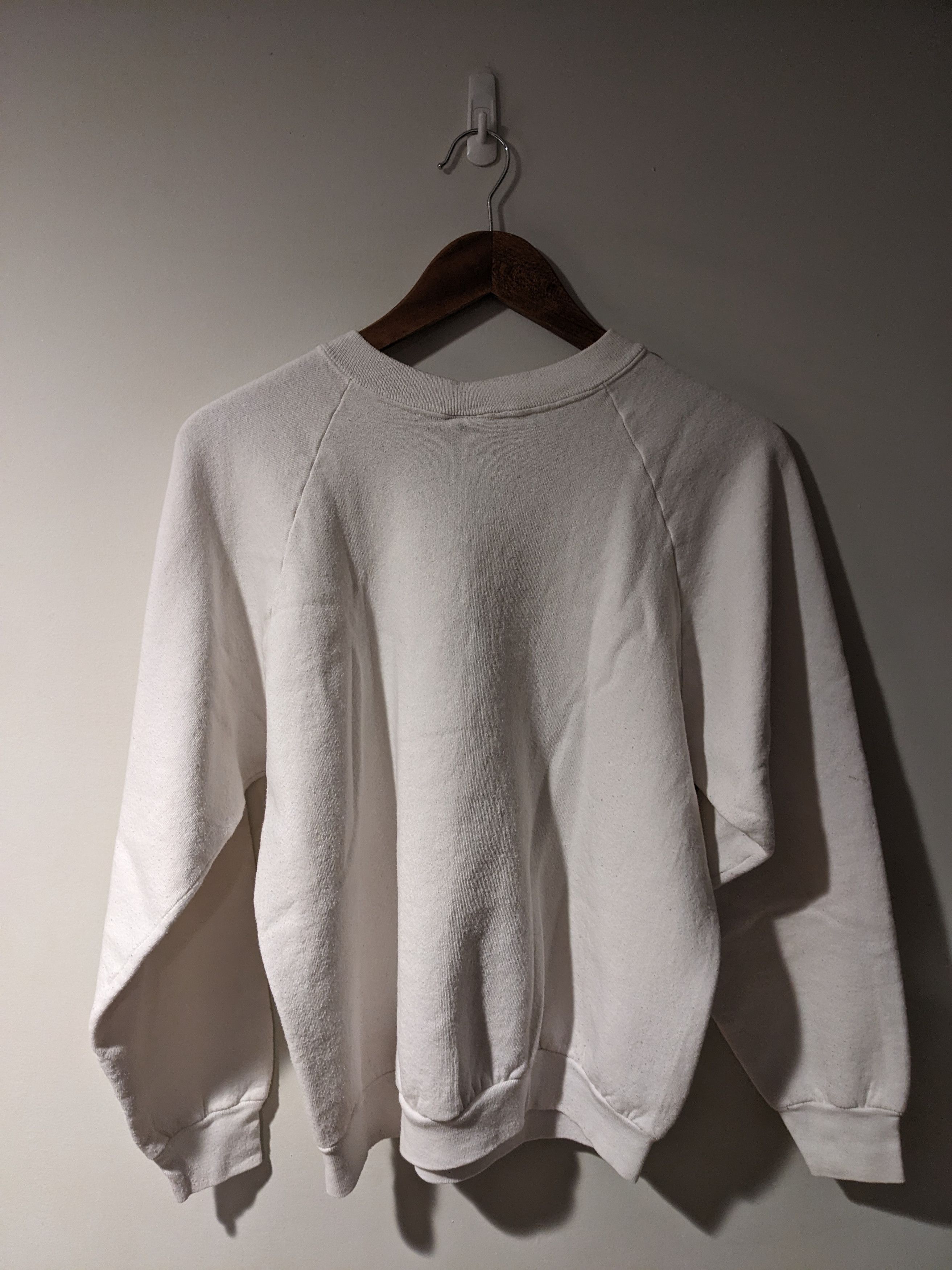 Fruit Of The Loom × Vintage Vintage 90s Eat at Ed's Chicago Food White Large Sweatshirt Size US L / EU 52-54 / 3 - 6 Thumbnail