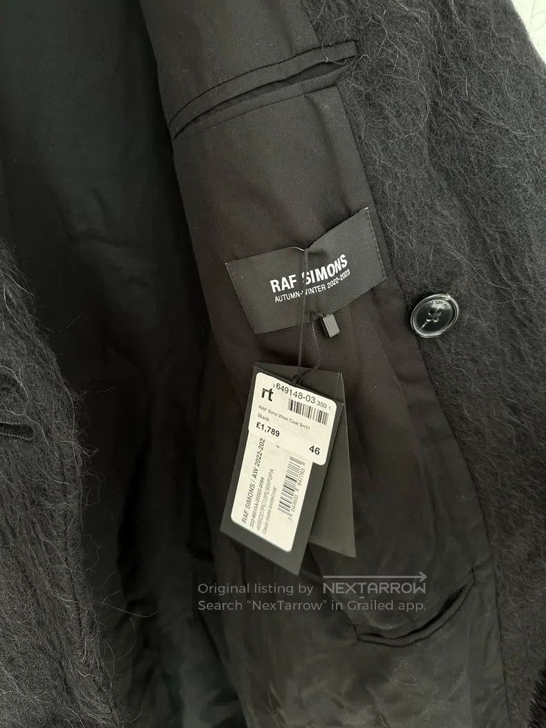 Raf Simons Raf Simons AW 2022-2023 black coat jacket Size US S / EU 44-46 / 1 - 4 Thumbnail