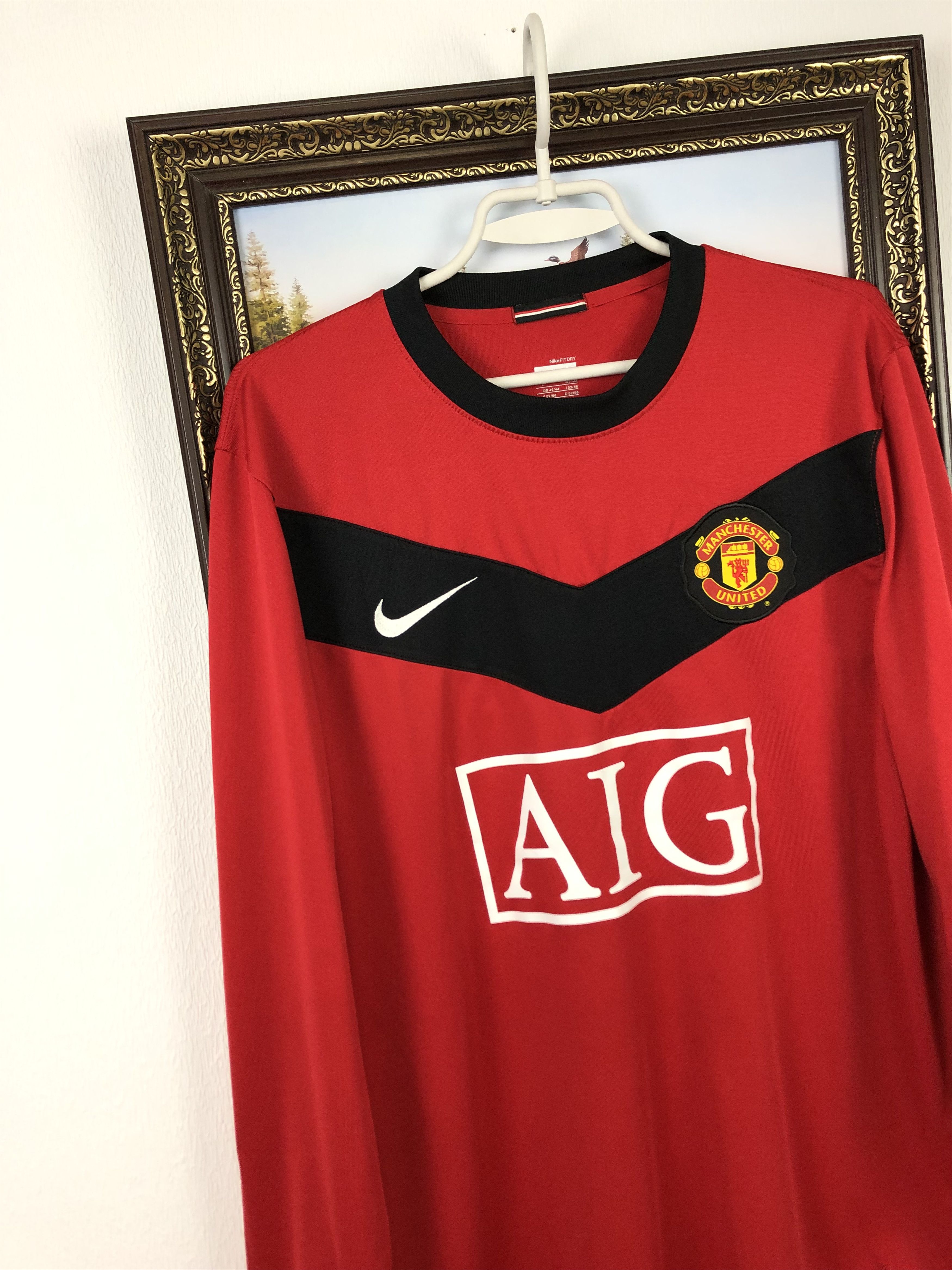 Nike Manchester United 2009 Shirt Nike #7 Owen Long Sleeve Size US L / EU 52-54 / 3 - 5 Thumbnail