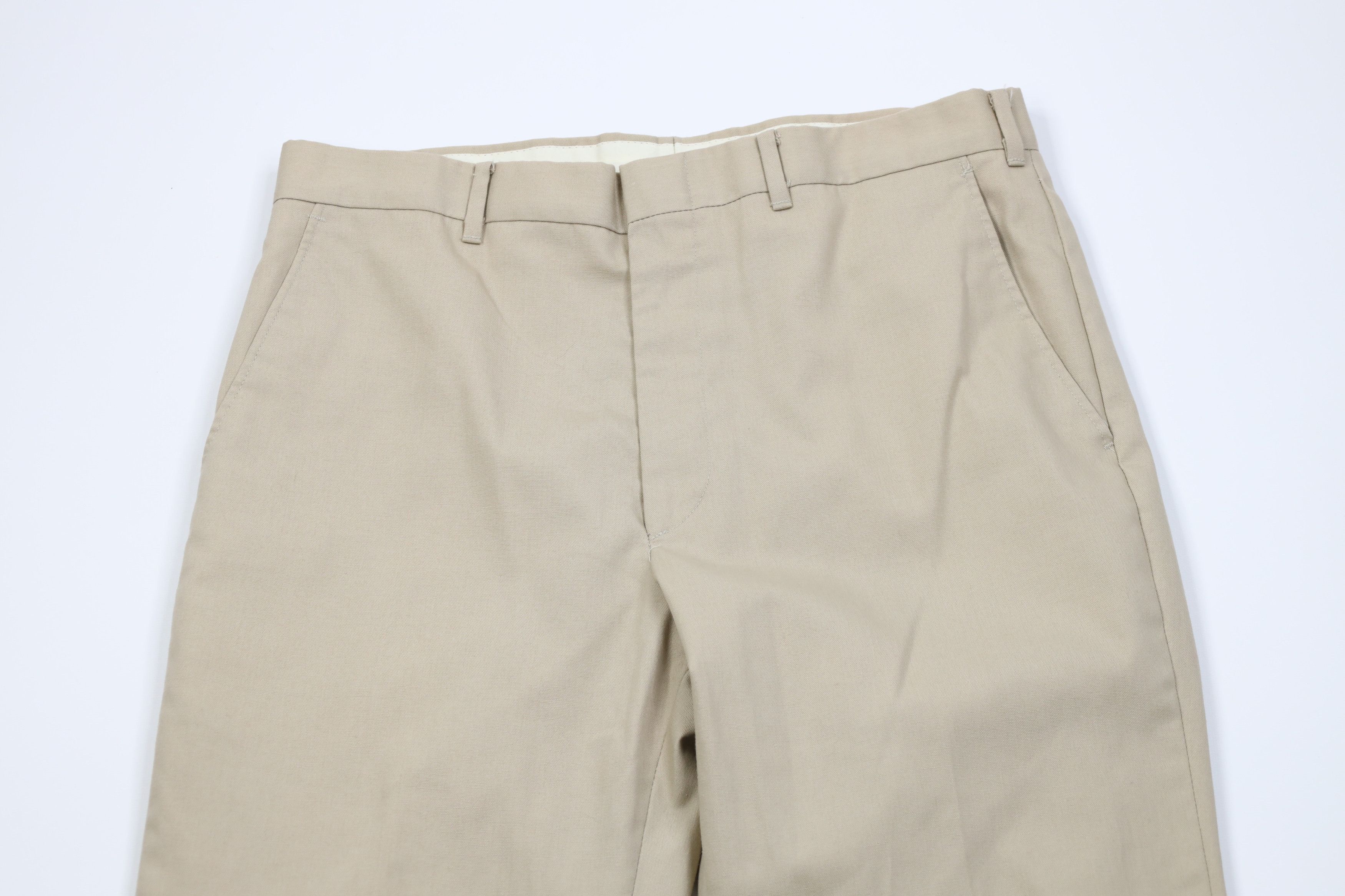 Vintage Vintage 70s Streetwear Knit Flared Wide Leg Chino Pants USA Size US 32 / EU 48 - 2 Thumbnail