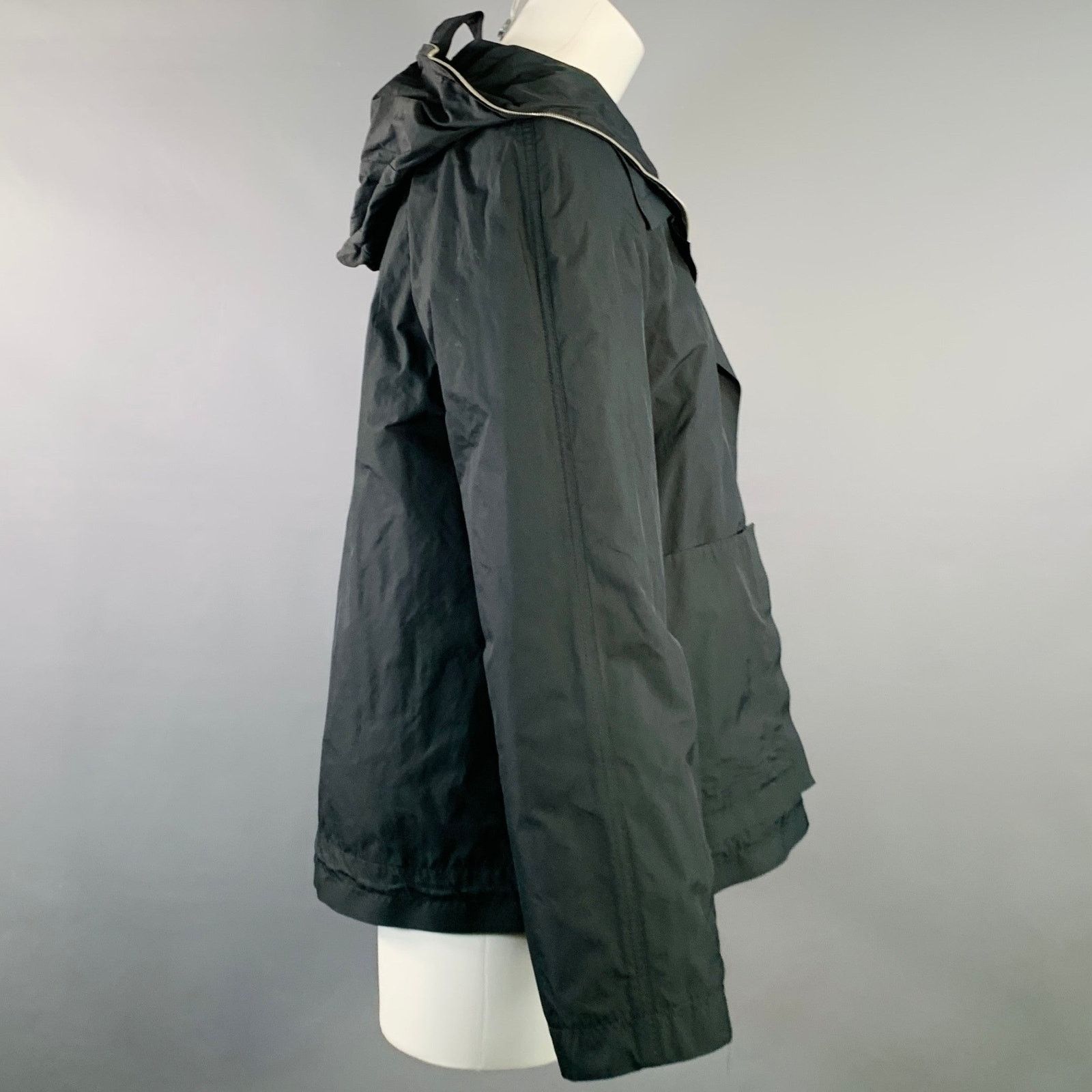 Annette Gortz ANNETTE GOERTZ Size XS Black Polyester Hooded Layered Jacket Size XS / US 0-2 / IT 36-38 - 3 Thumbnail