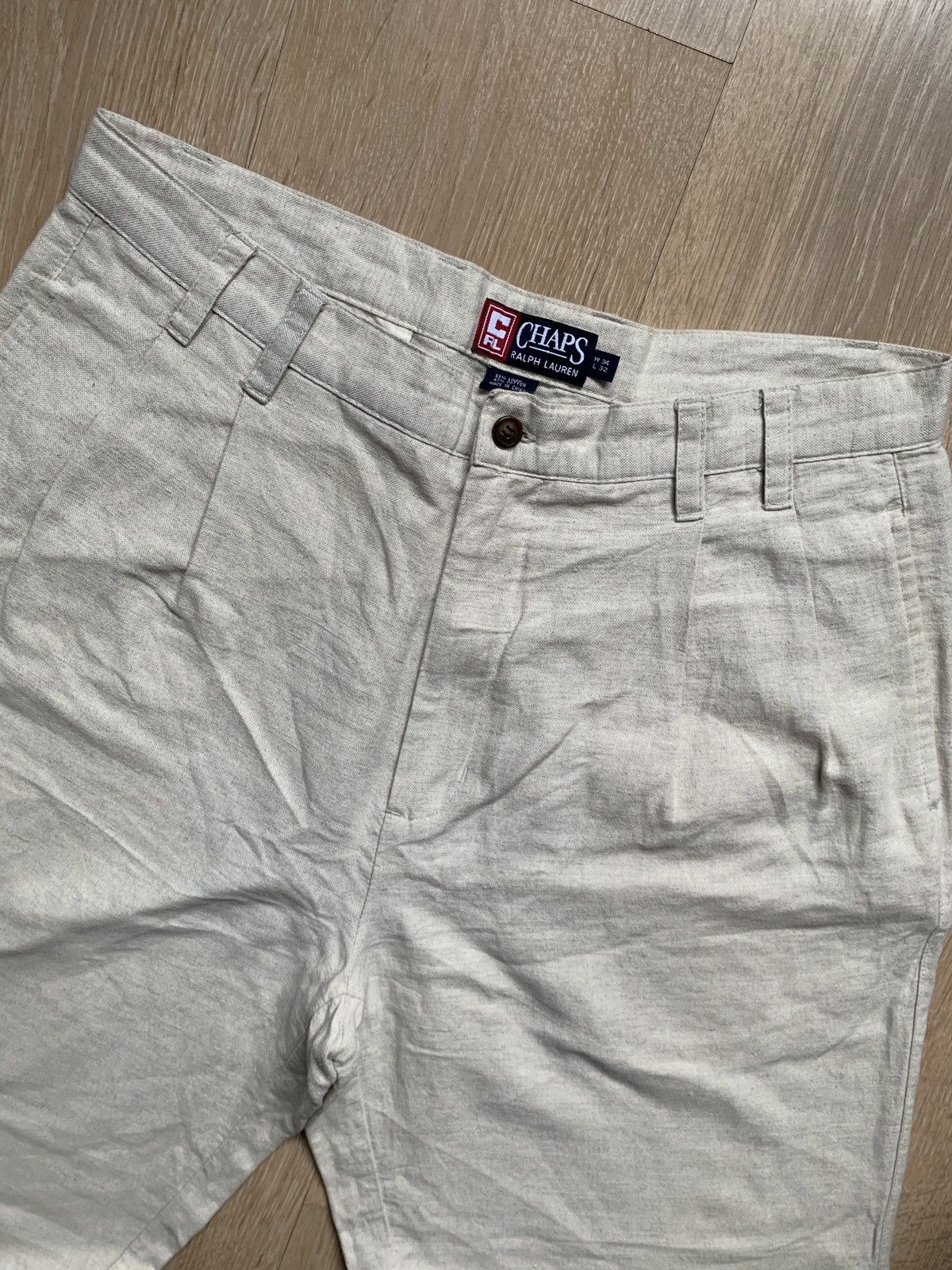 Japanese Brand × Polo Ralph Lauren × Vintage Vintage Polo Ralph Lauren Linen Pants Size US 34 / EU 50 - 2 Thumbnail