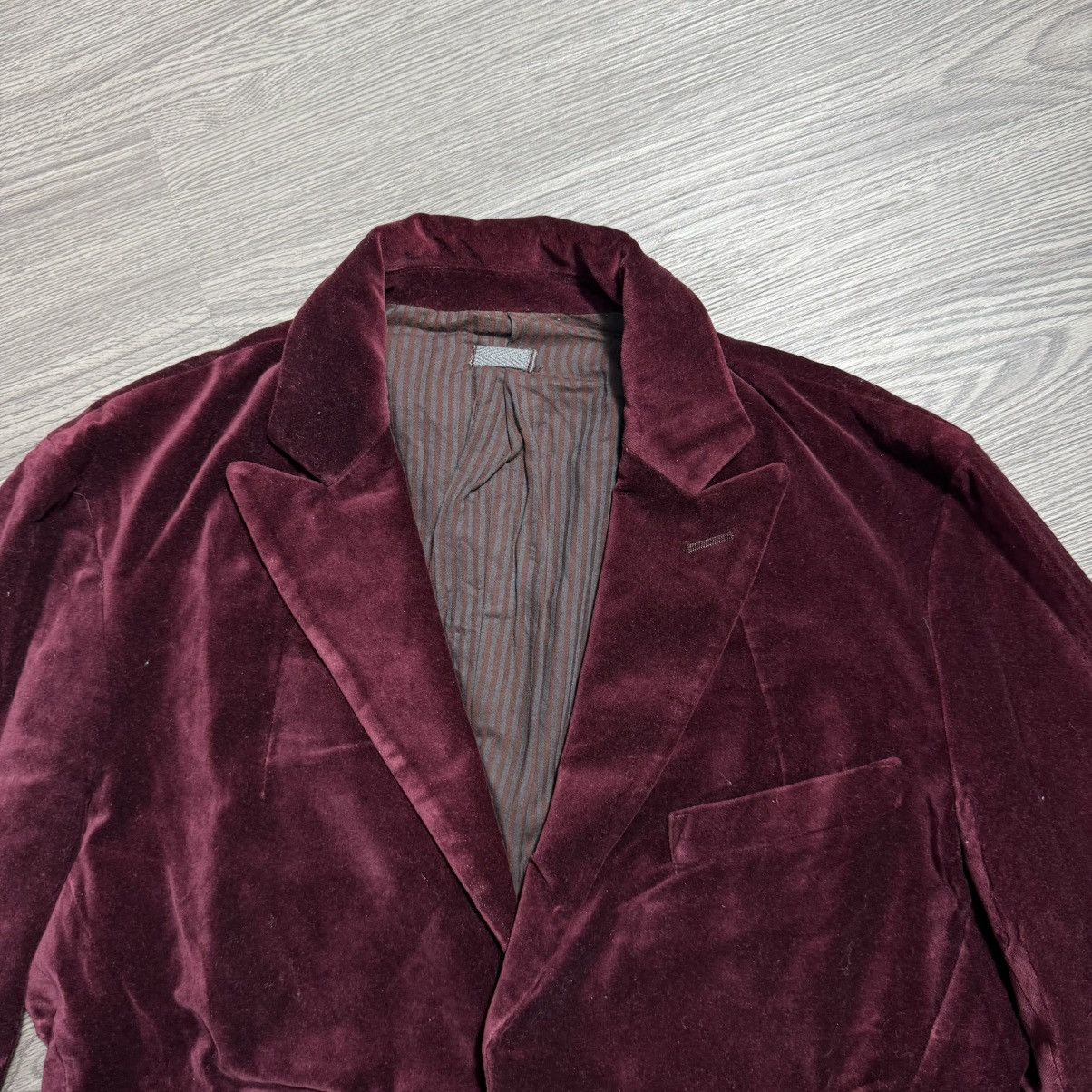 PPFM 💥 Vintage PPFM blazer Velvet Burgundy 💥 Size 38R - 3 Thumbnail