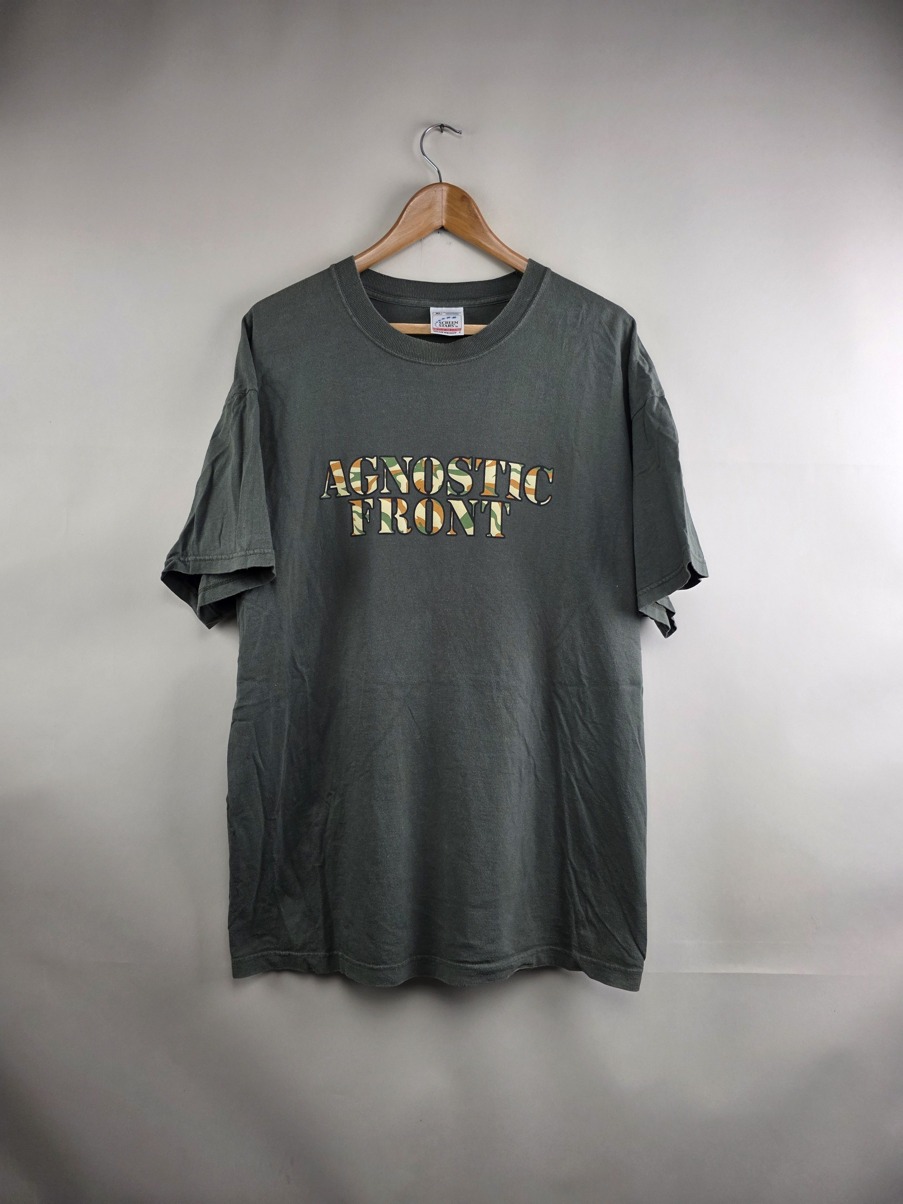 Band Tees 90s Agnostic Front Vintage Hardcore punk T shirt Size US XL / EU 56 / 4 - 2 Thumbnail