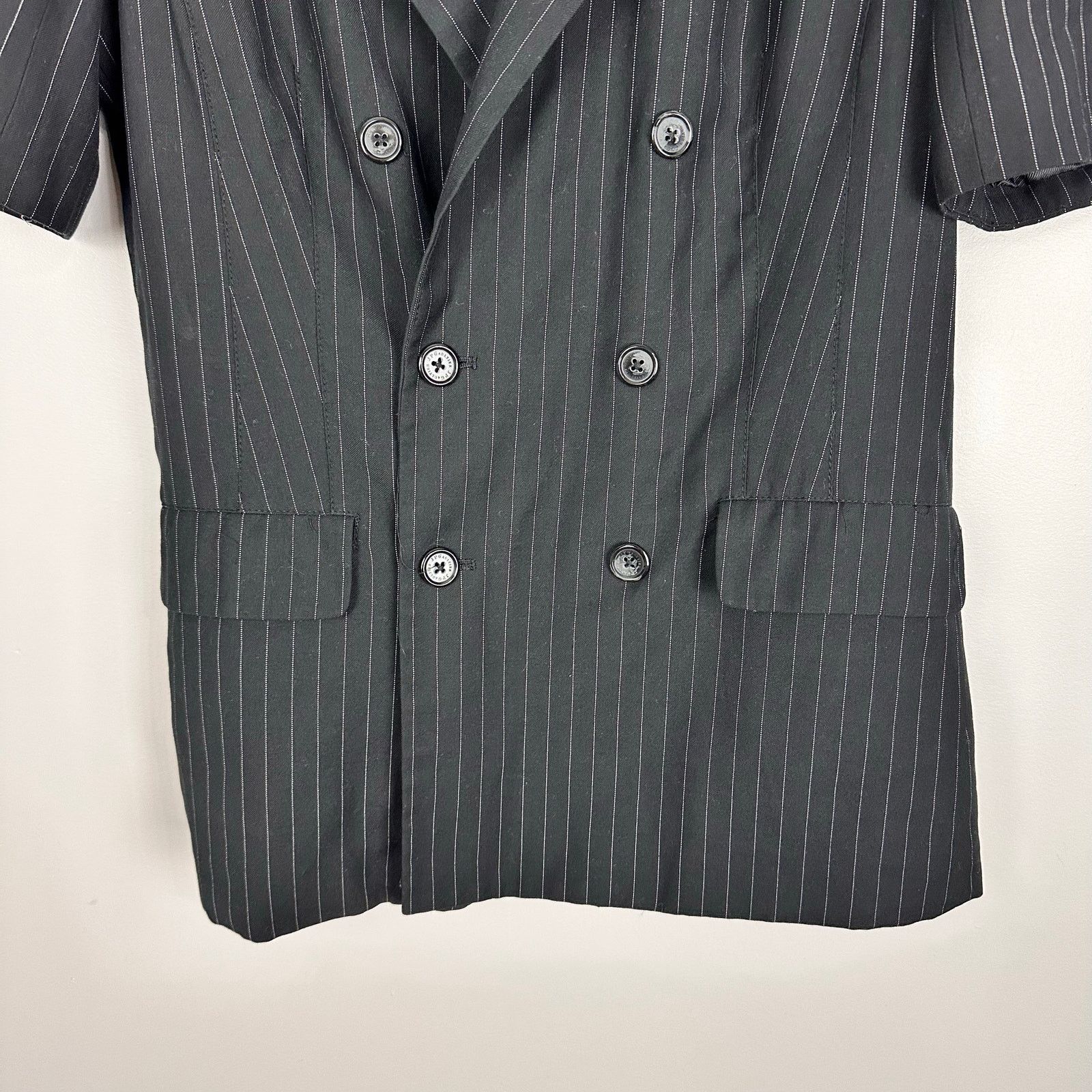Jean Paul Gaultier RARE Jean Paul Gaultier x Target Pinstripe Short Blazer Sz L Size L / US 10 / IT 46 - 6 Thumbnail