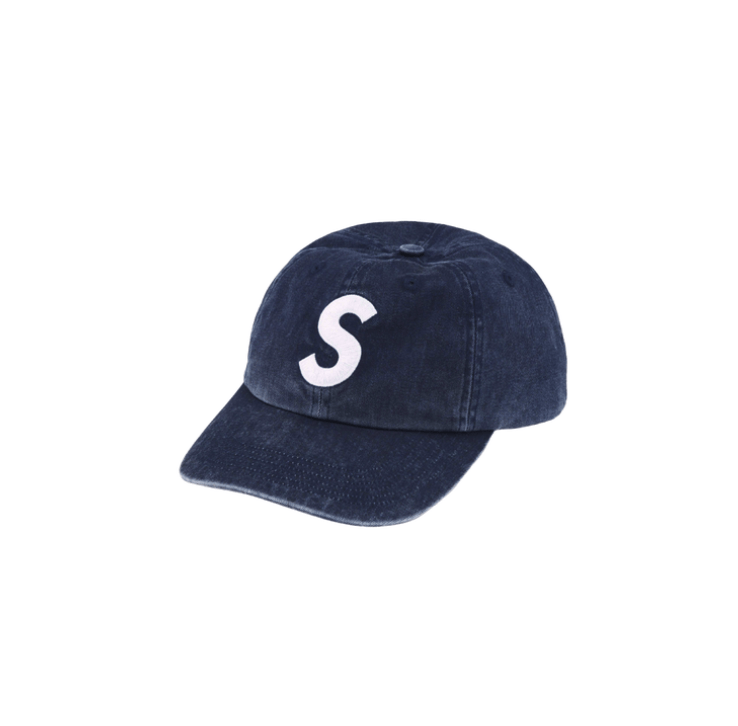 Supreme Pigment Print S Logo 6-Panel Navy - Accessories